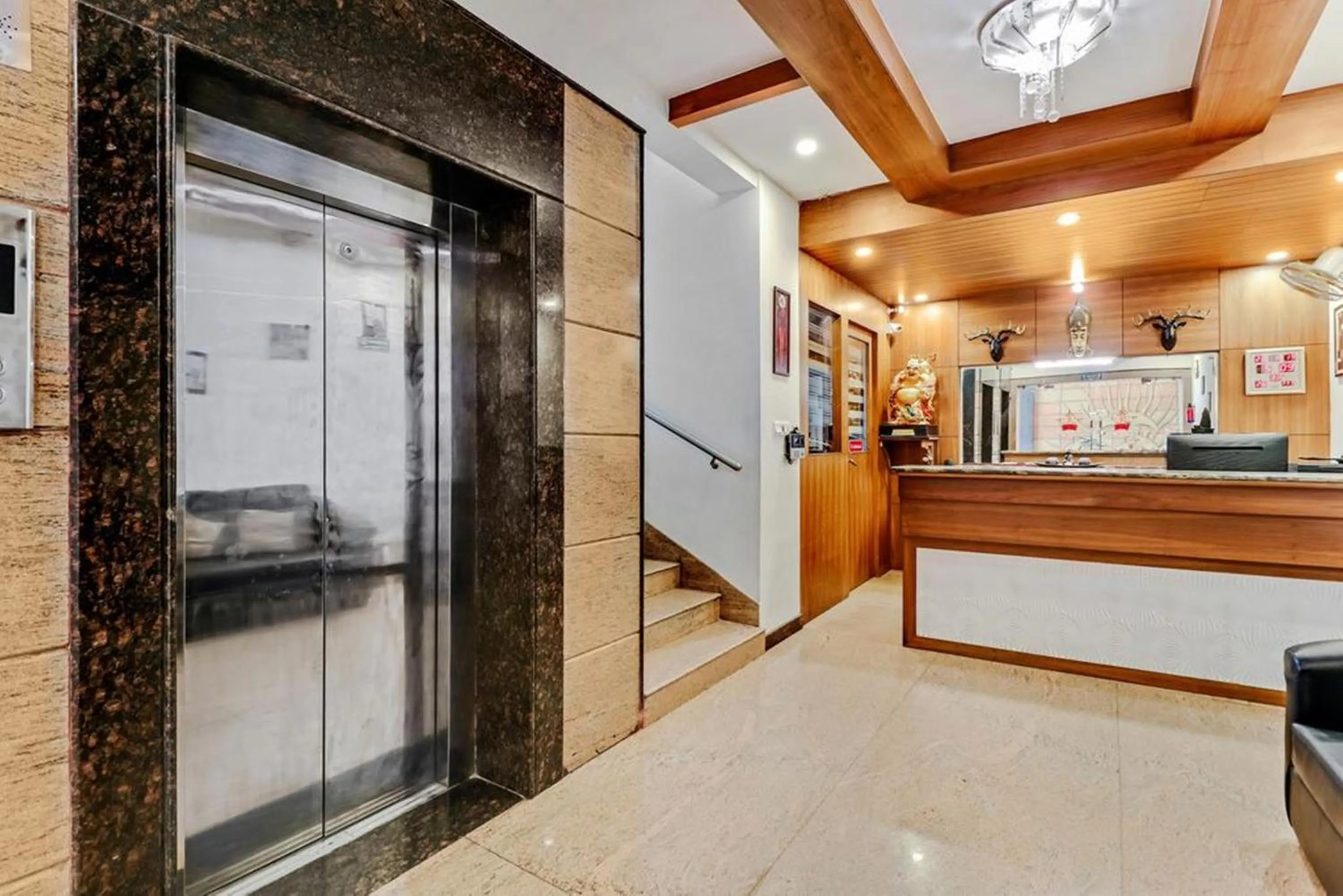 Lobby or reception in Sri Krishna Palace