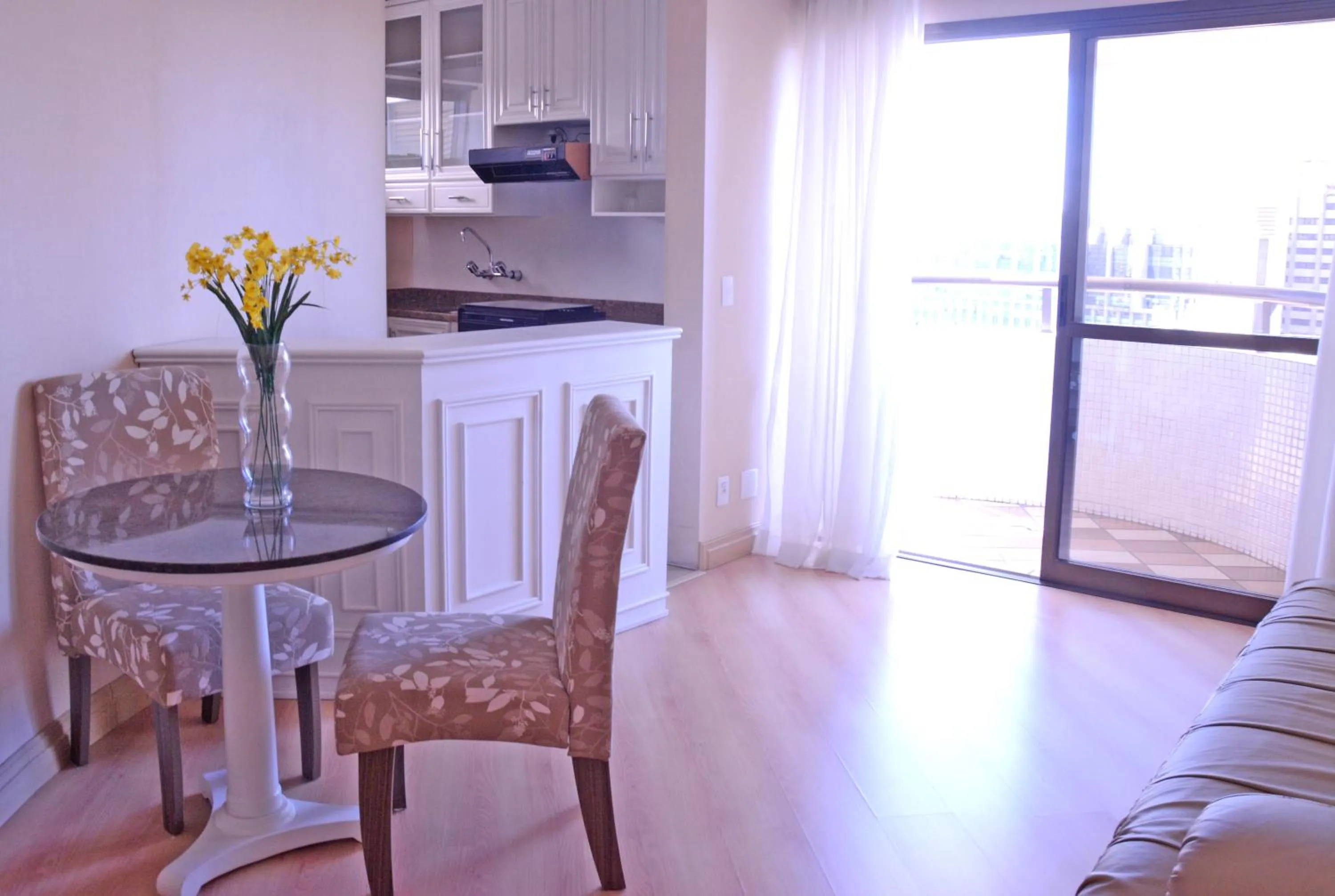 Kitchen or kitchenette in Travel Inn Premium Flats Paulista Wall Street