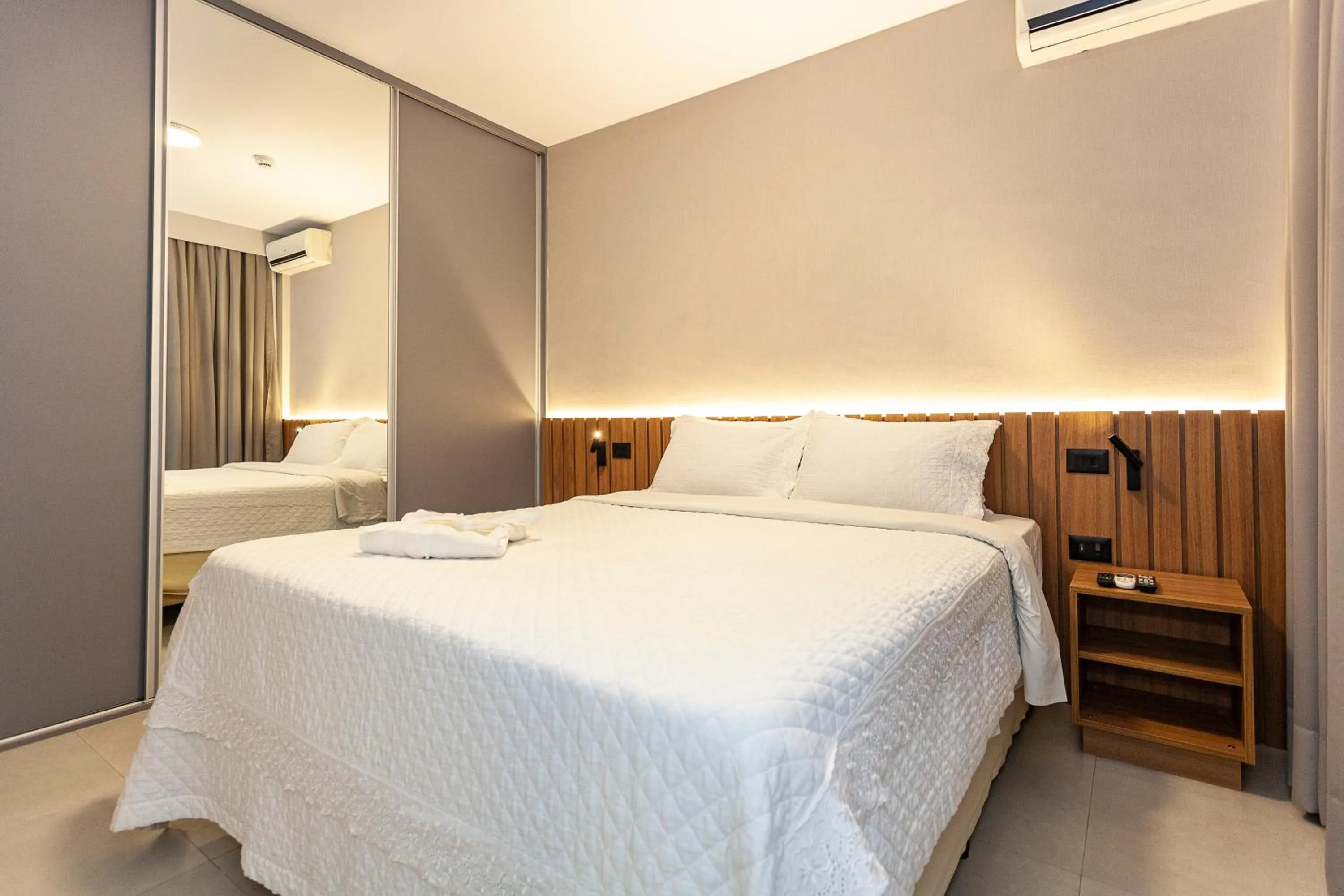 Bed in Travel Inn Premium Flats Paulista Wall Street