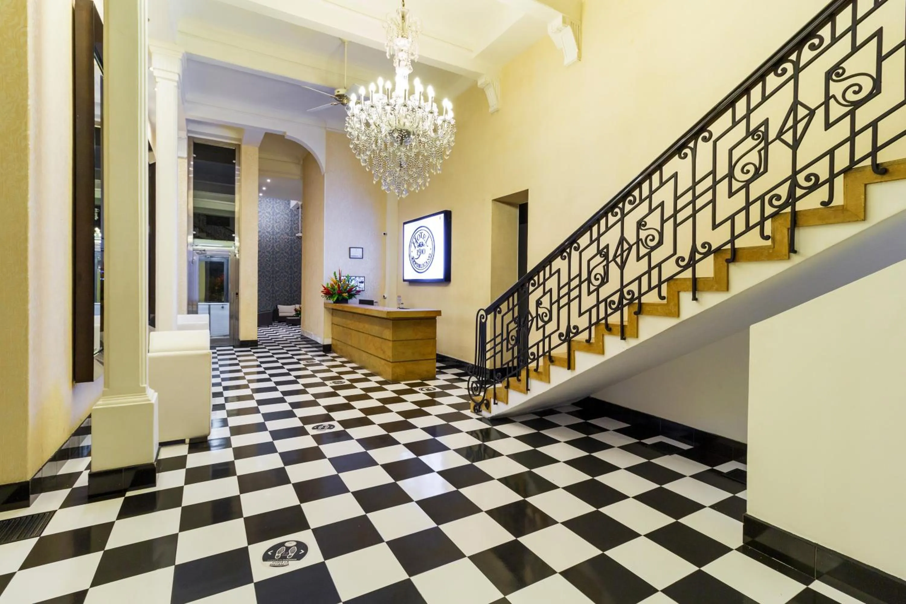 Lobby or reception in Hotel Republicano 1910