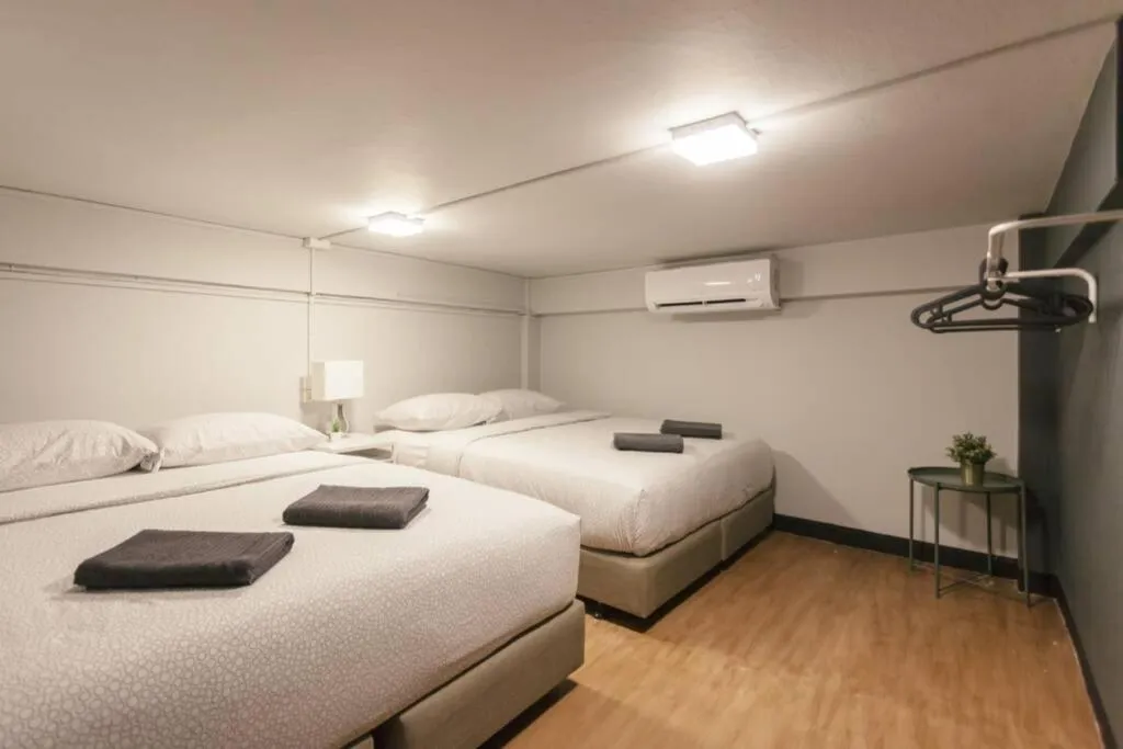 Bed in S1 Large Duplex Silom 3 Beds, Full Kitchen WIFI