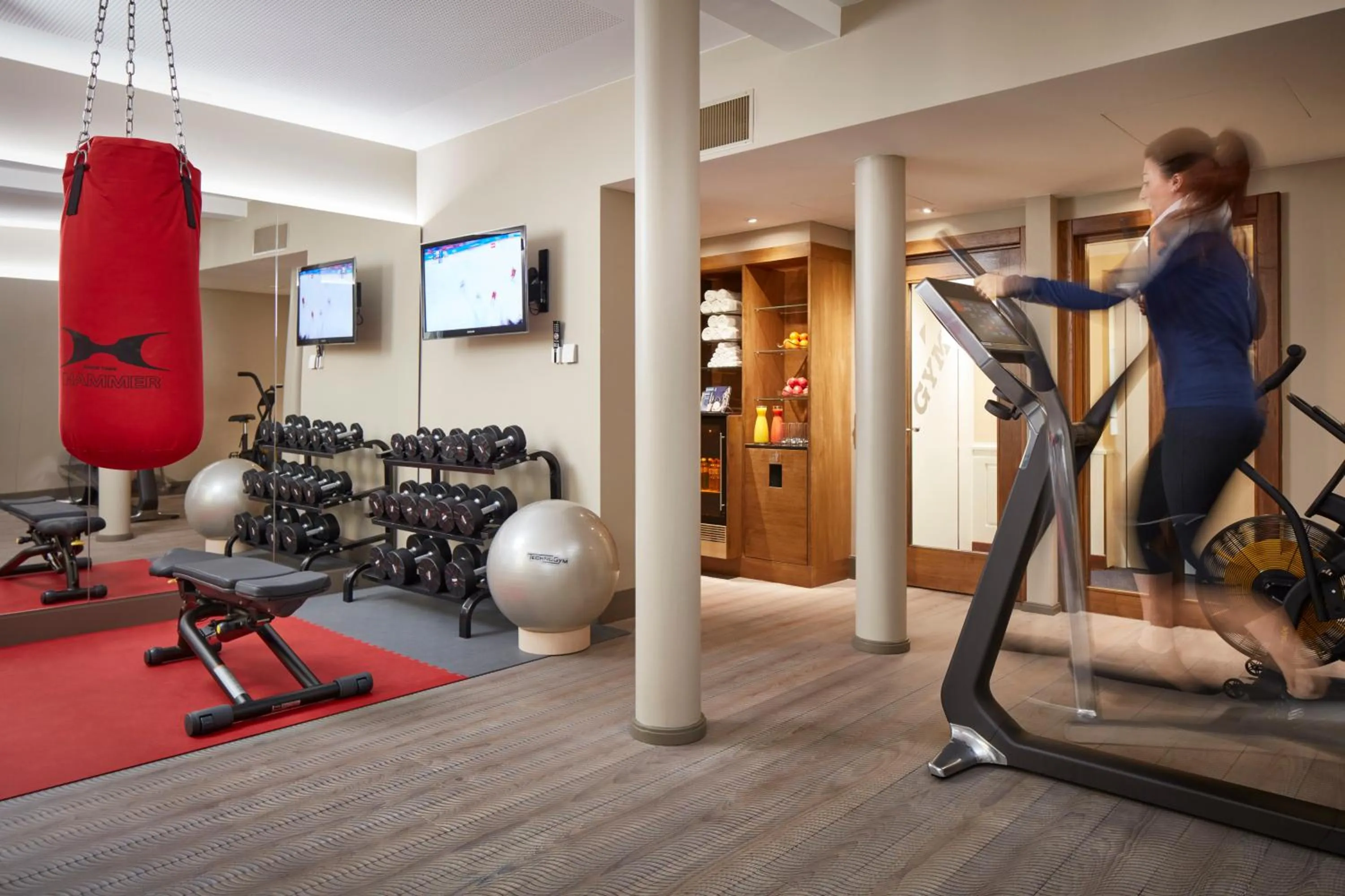 Fitness centre/facilities in The Dufour by Hotel Schweizerhof Zürich