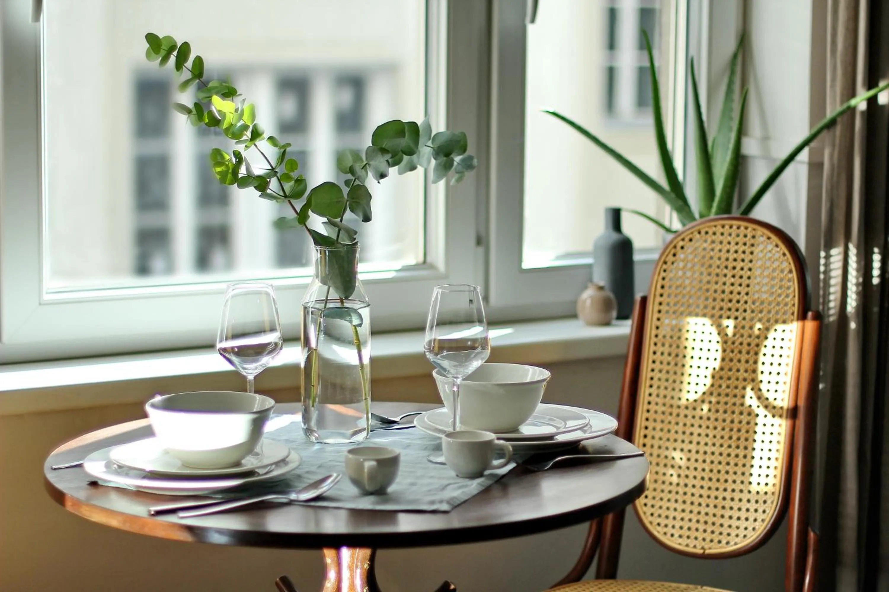 Dining area in Gellerico Apartments Deák Square