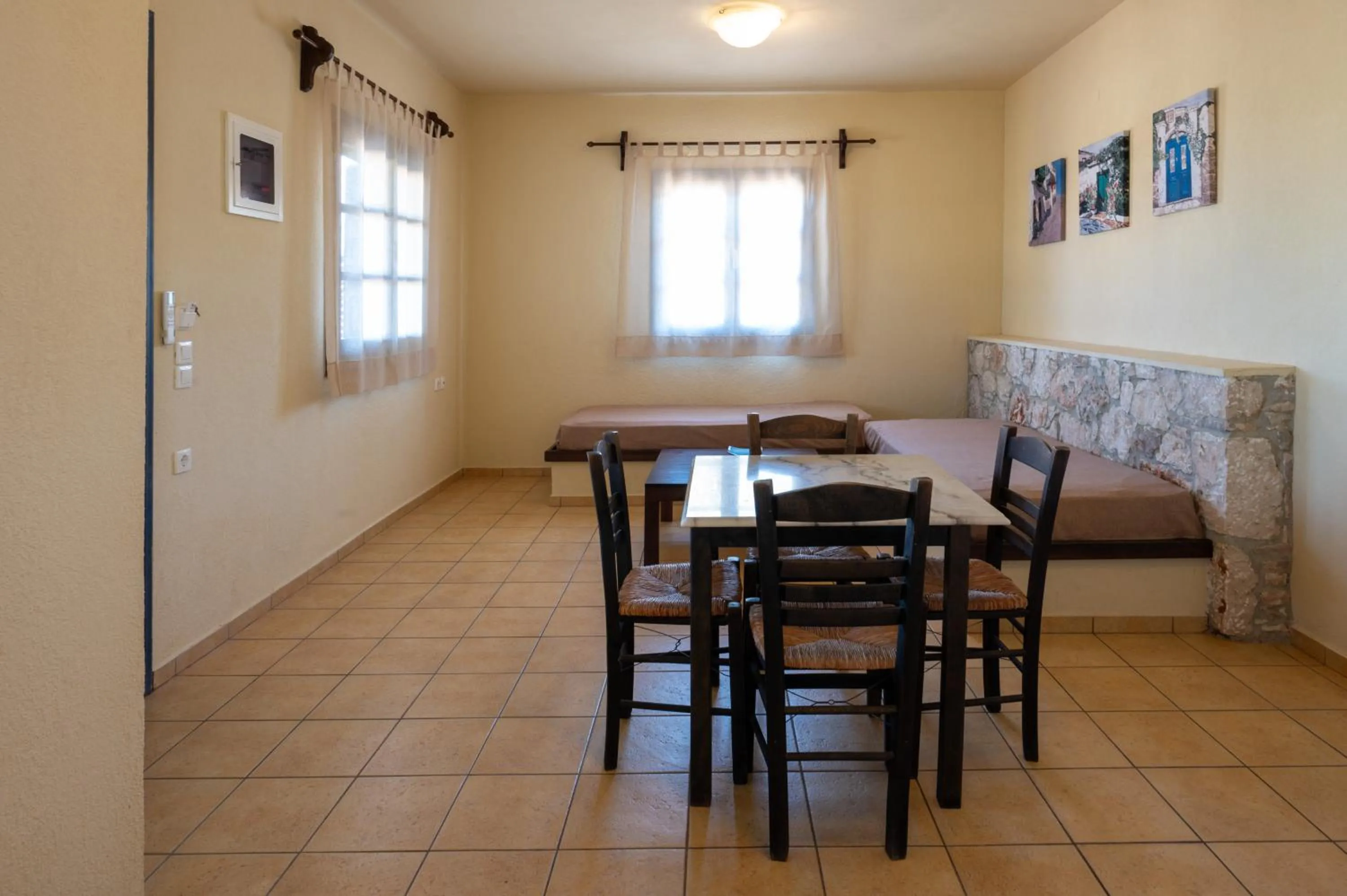 Seating area in Mandilada Village