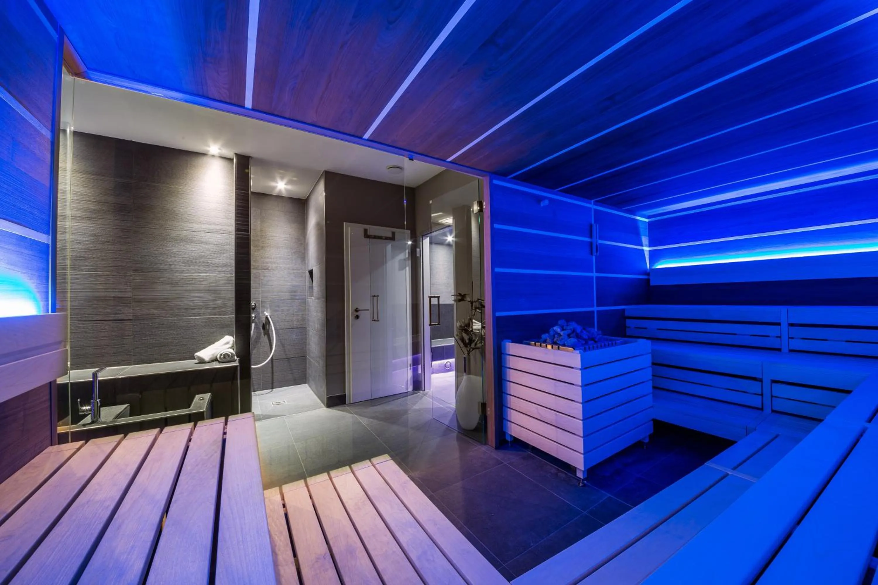 Sauna in Hotel am Hopfensee