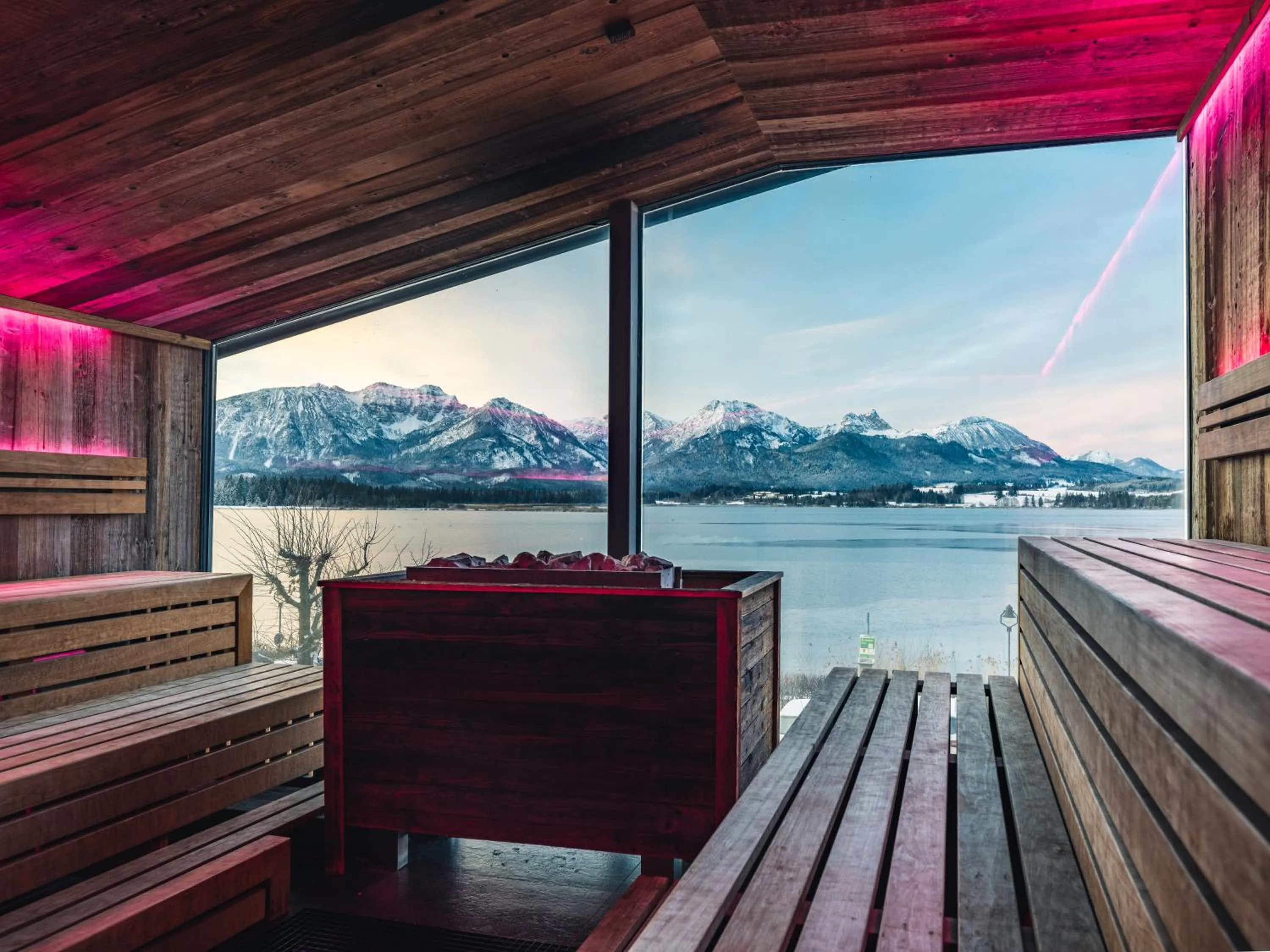 Sauna in Hotel am Hopfensee