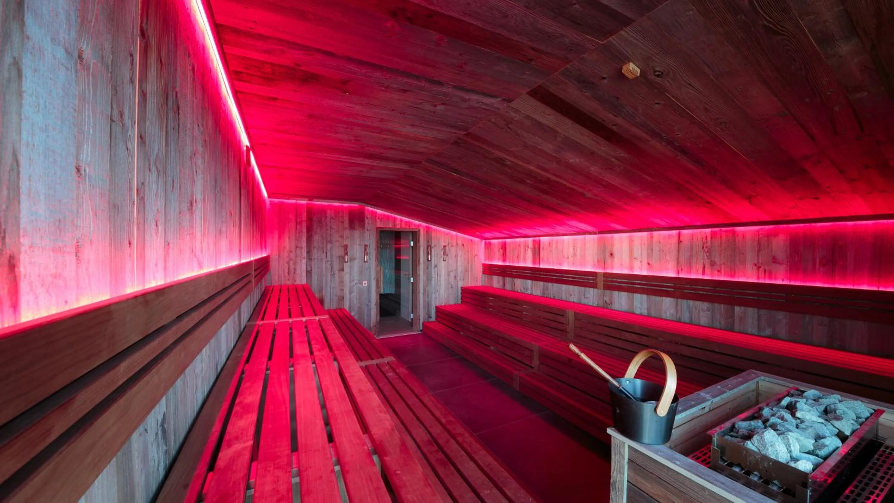 Sauna in Hotel am Hopfensee