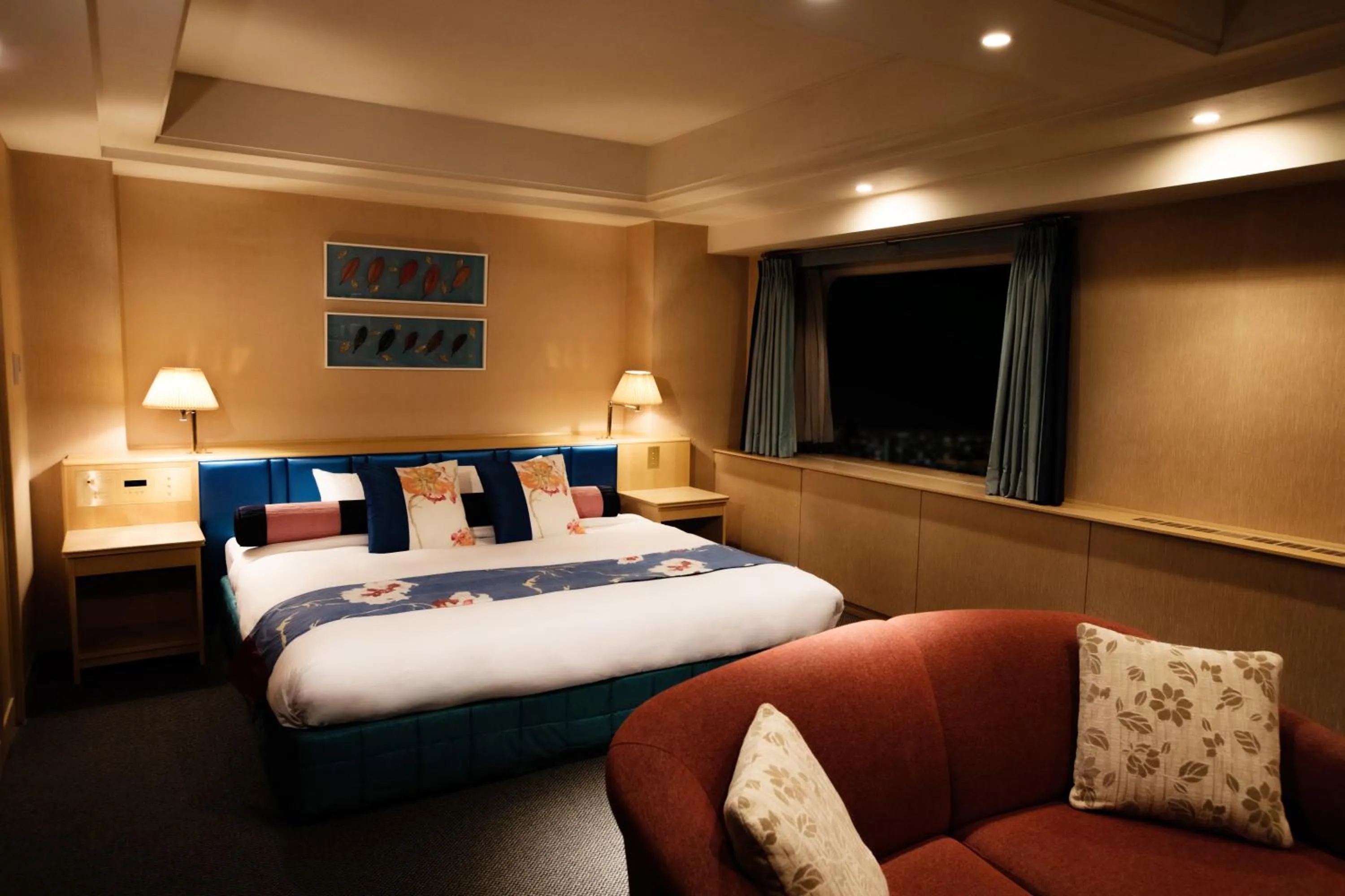 Bed in Hotel New Otani Hakata