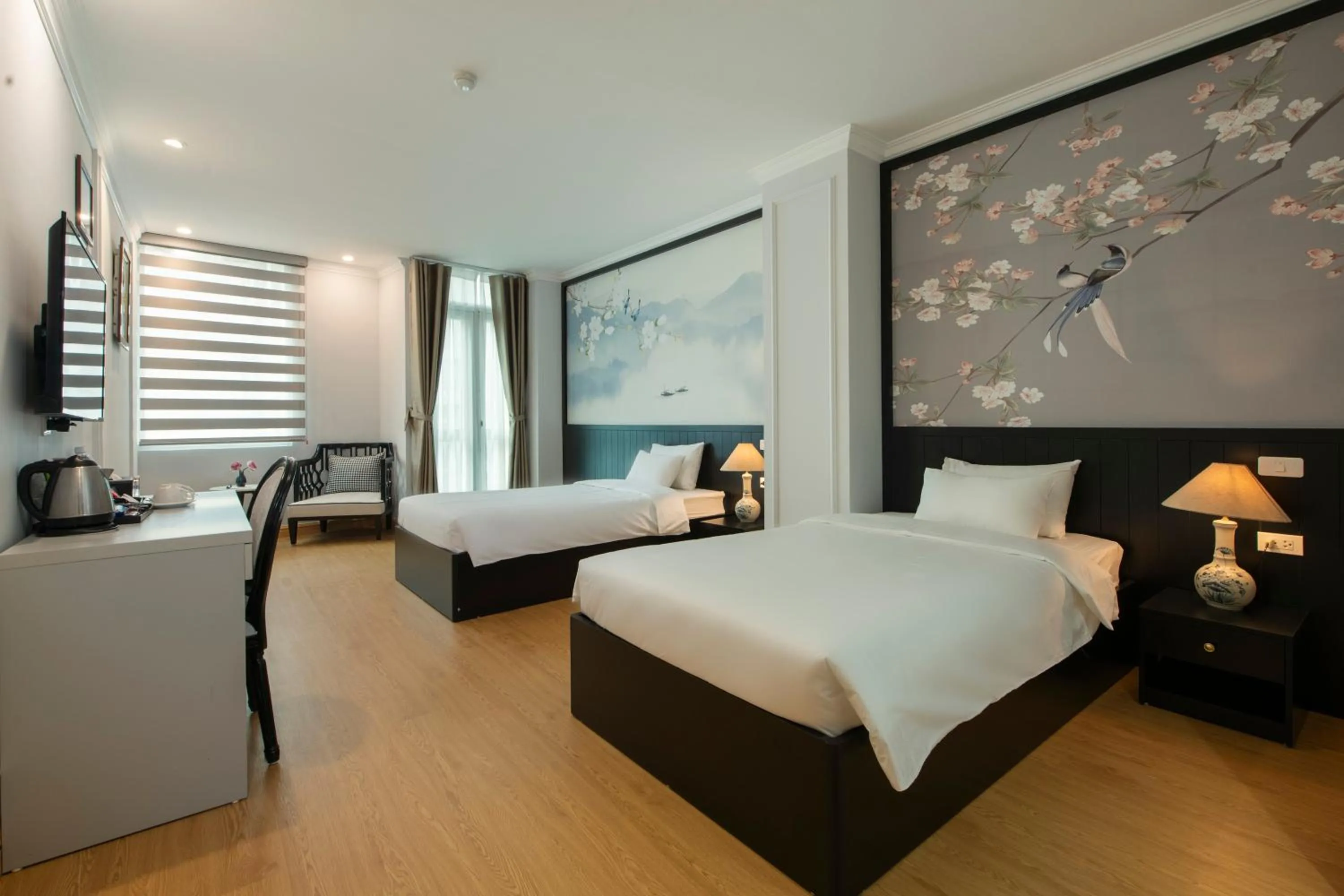 Bed in San Premium Hotel