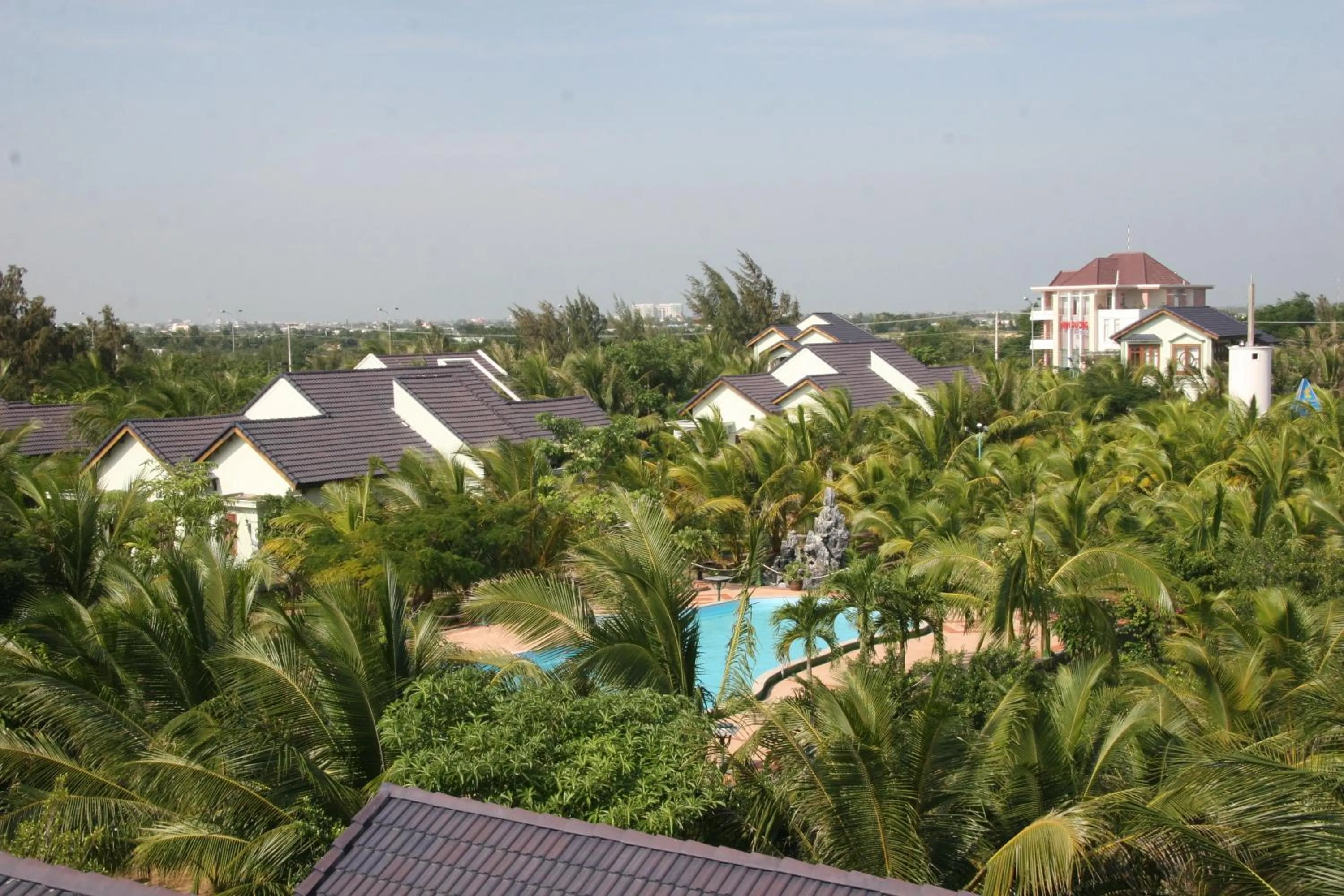 Garden view in Gold Rooster Resort