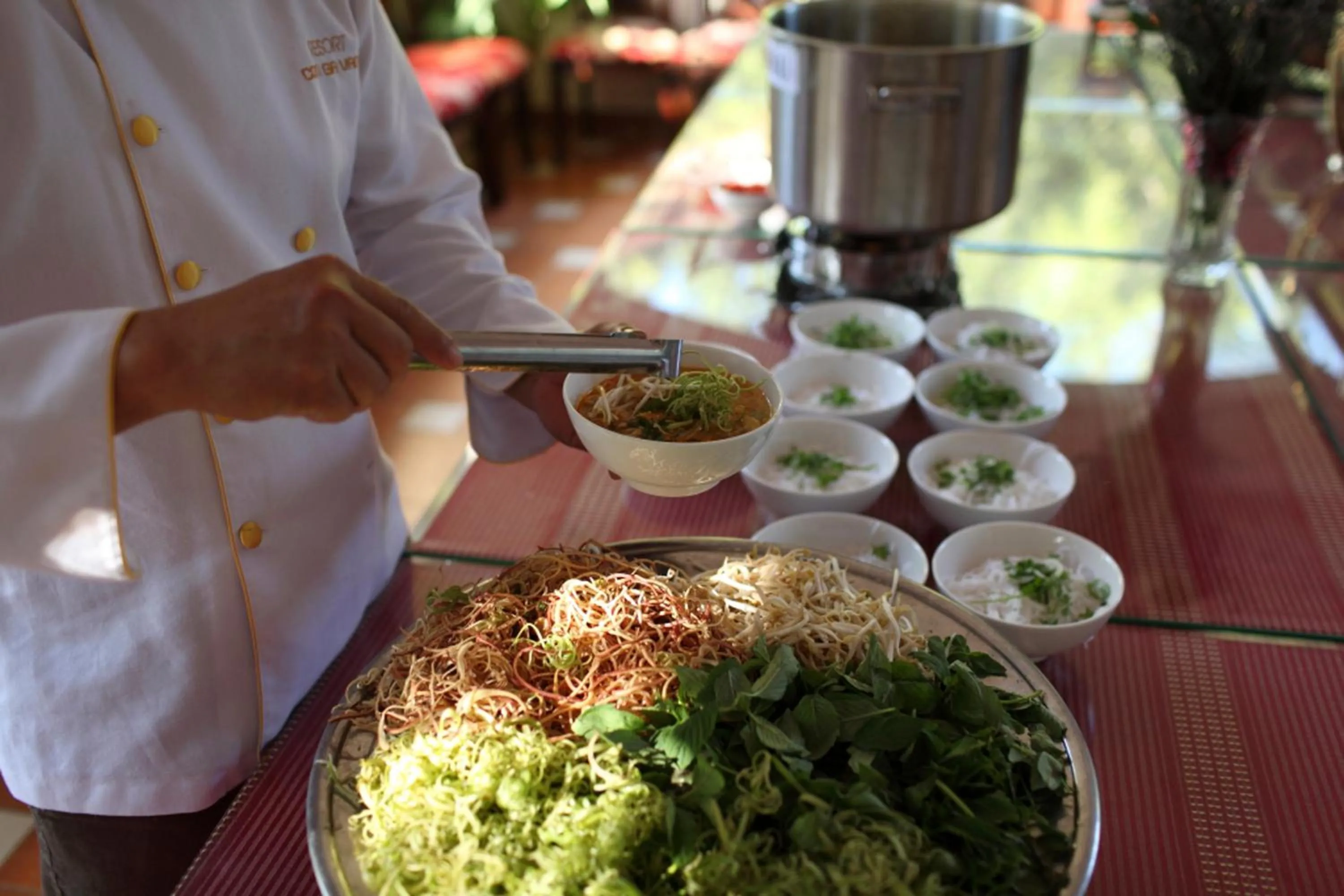 Food close-up in Gold Rooster Resort