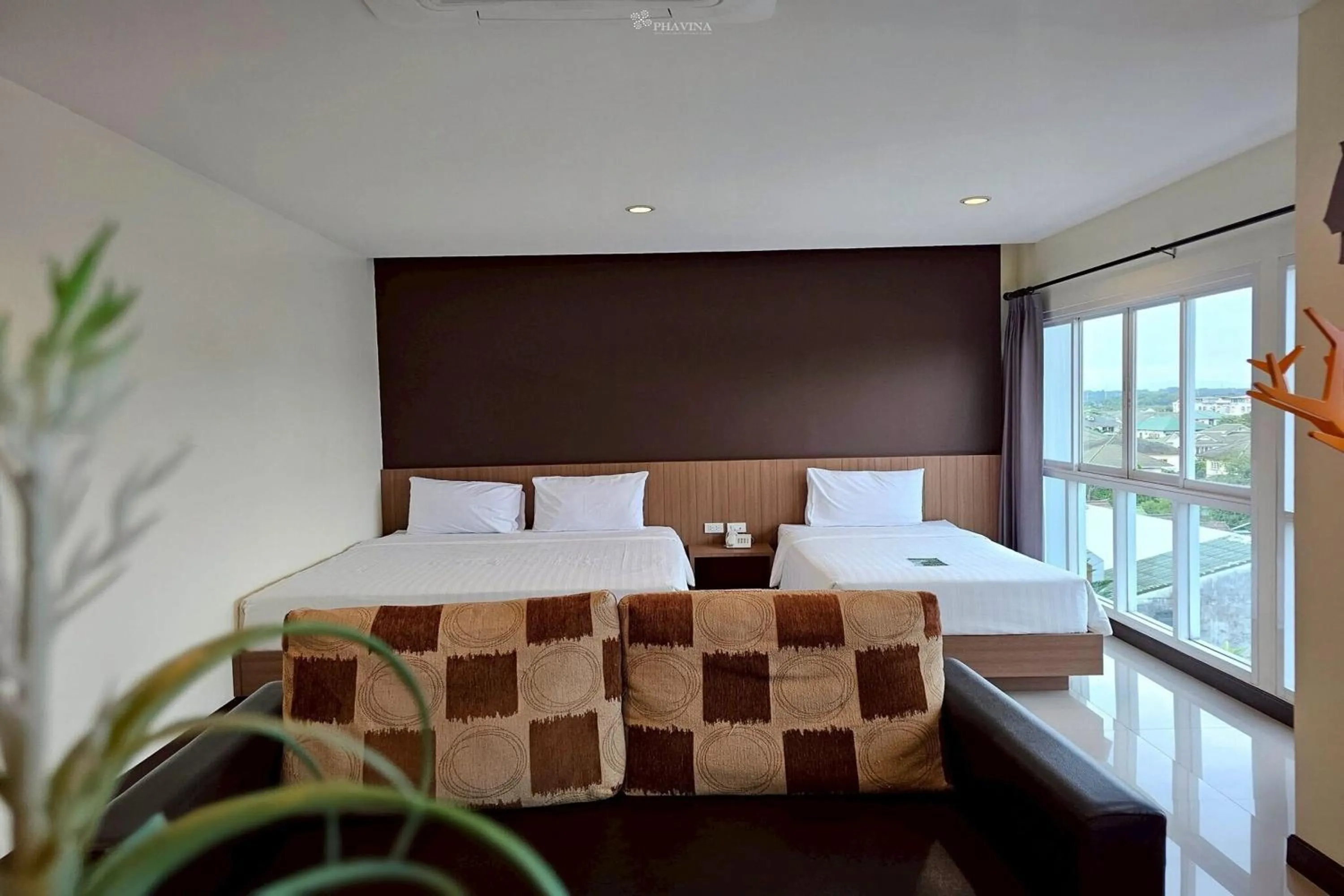 Bed in Phavina Hotel & Grand Boutique Rayong