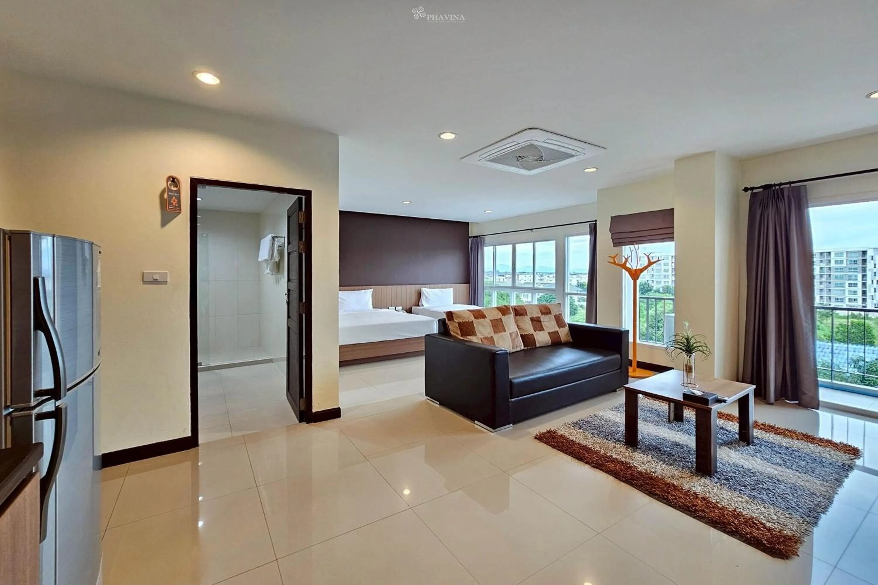 Bed in Phavina Hotel & Grand Boutique Rayong