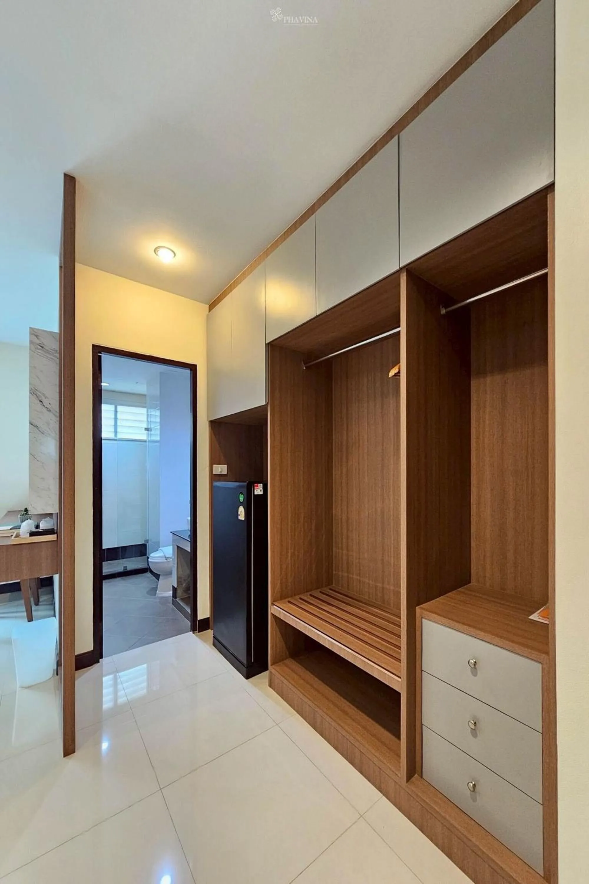 Bed in Phavina Hotel & Grand Boutique Rayong