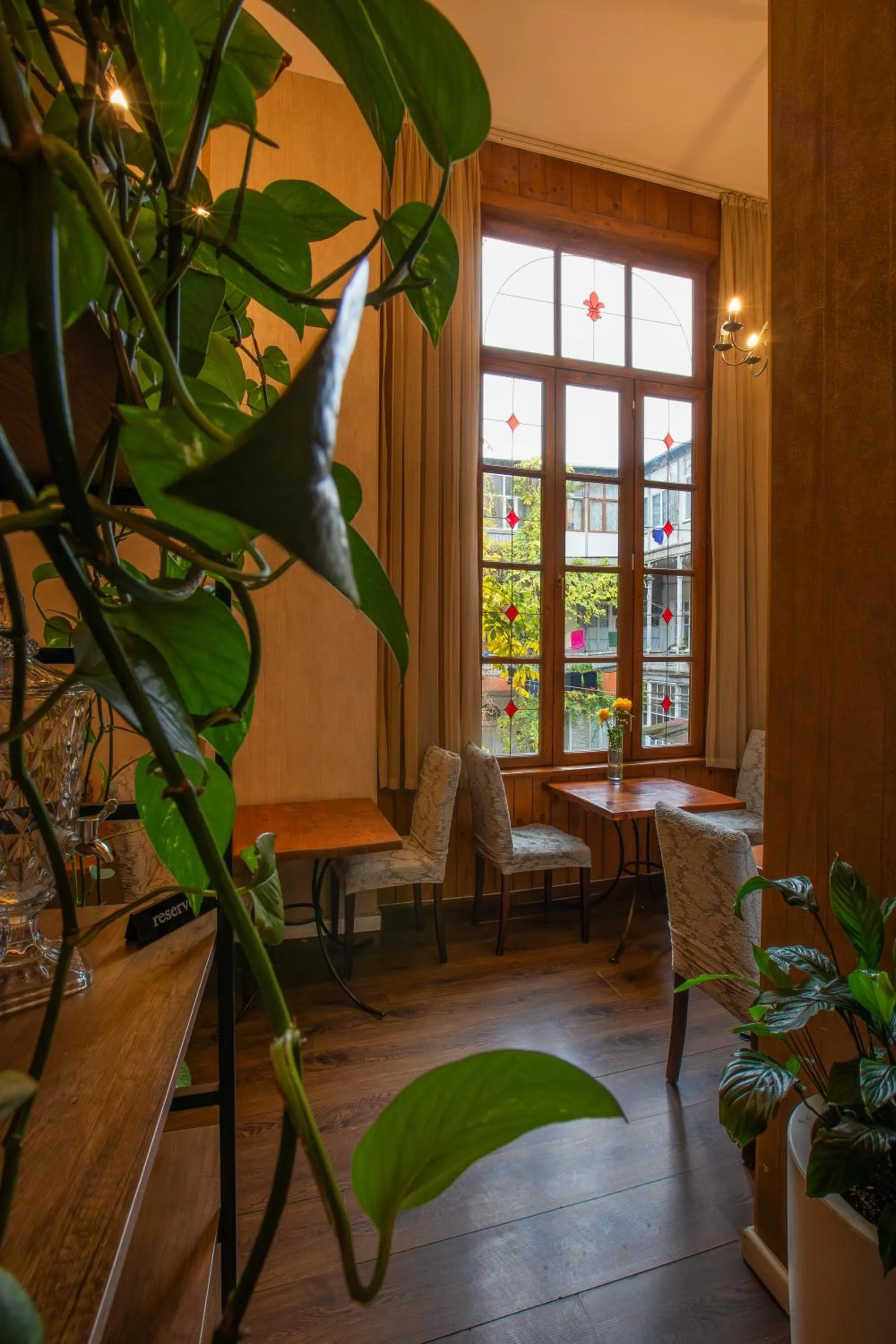 Dining area in Rustaveli Hotel