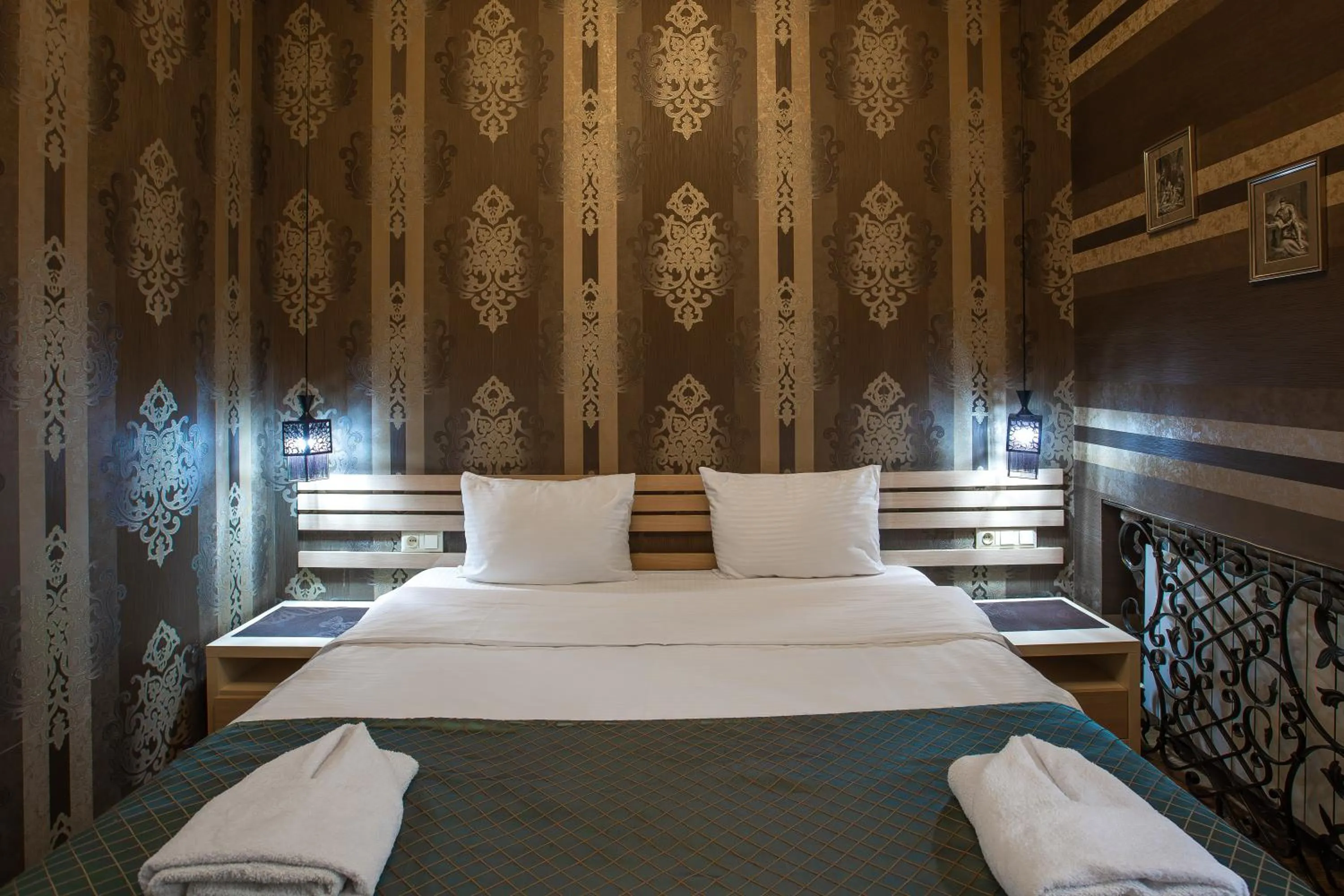 Bed in Rustaveli Hotel