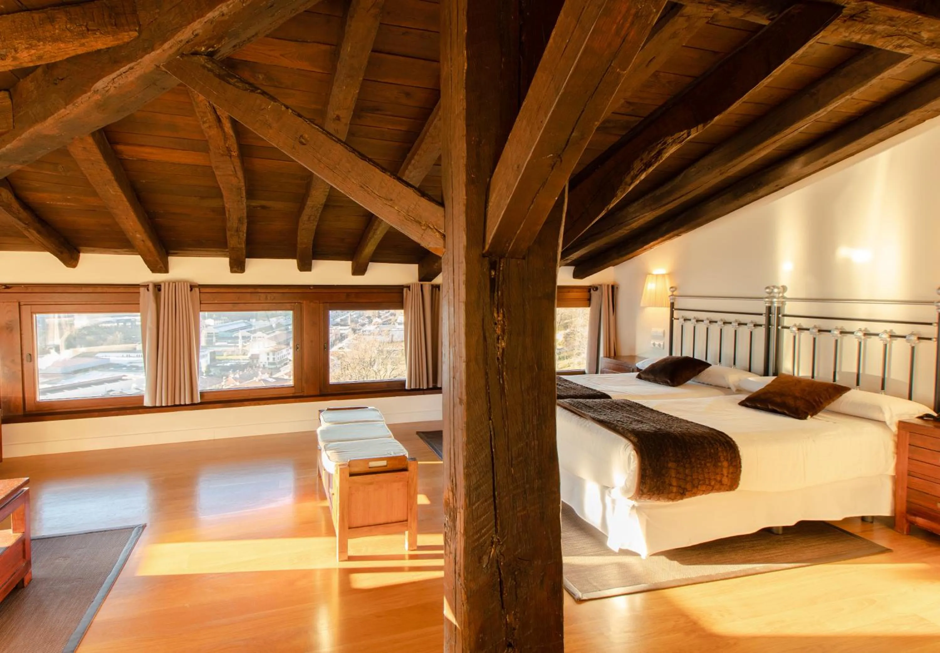 Bed in Hotel Torre Zumeltzegi