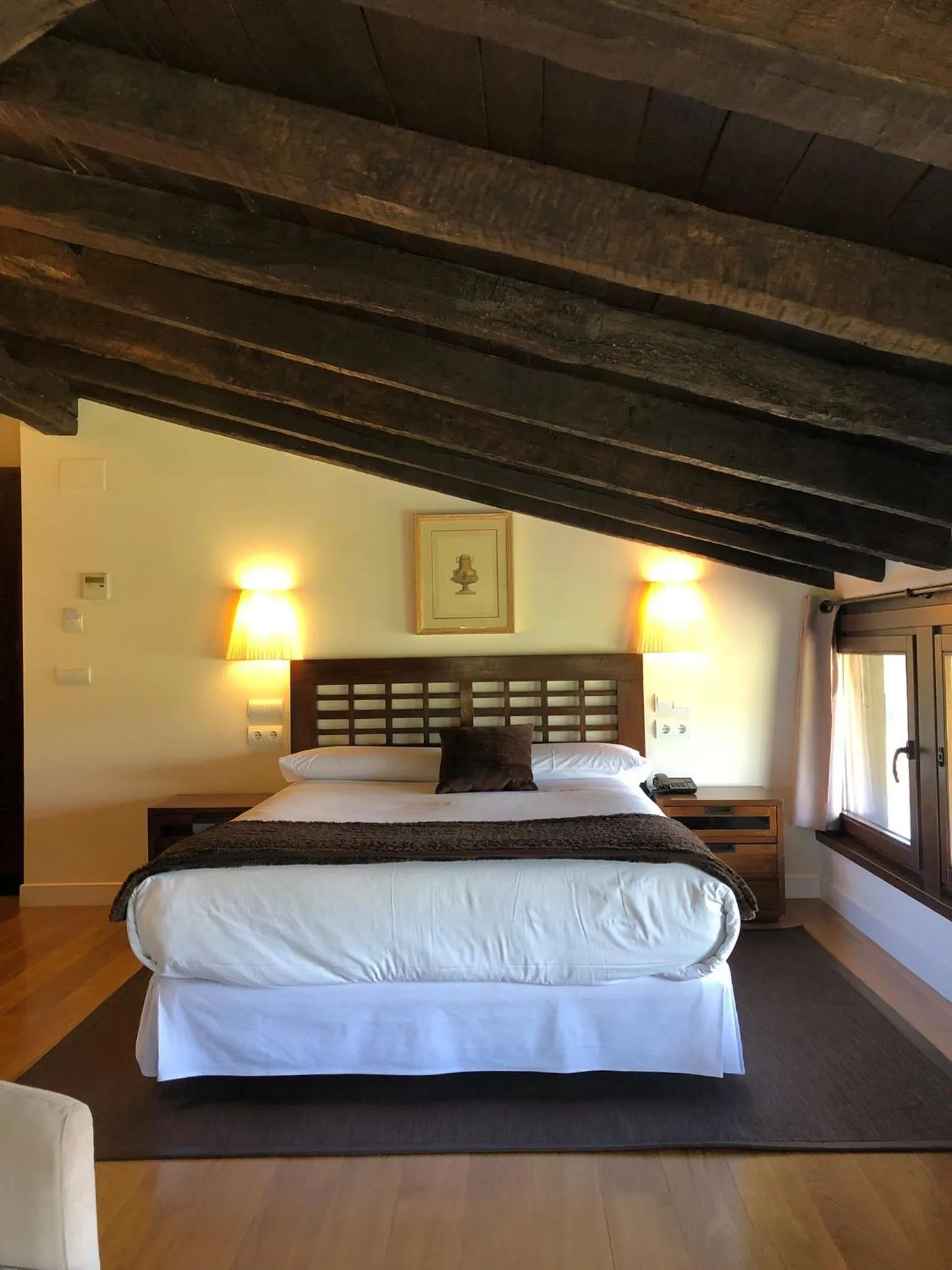 Photo of the whole room, Bed in Hotel Torre Zumeltzegi