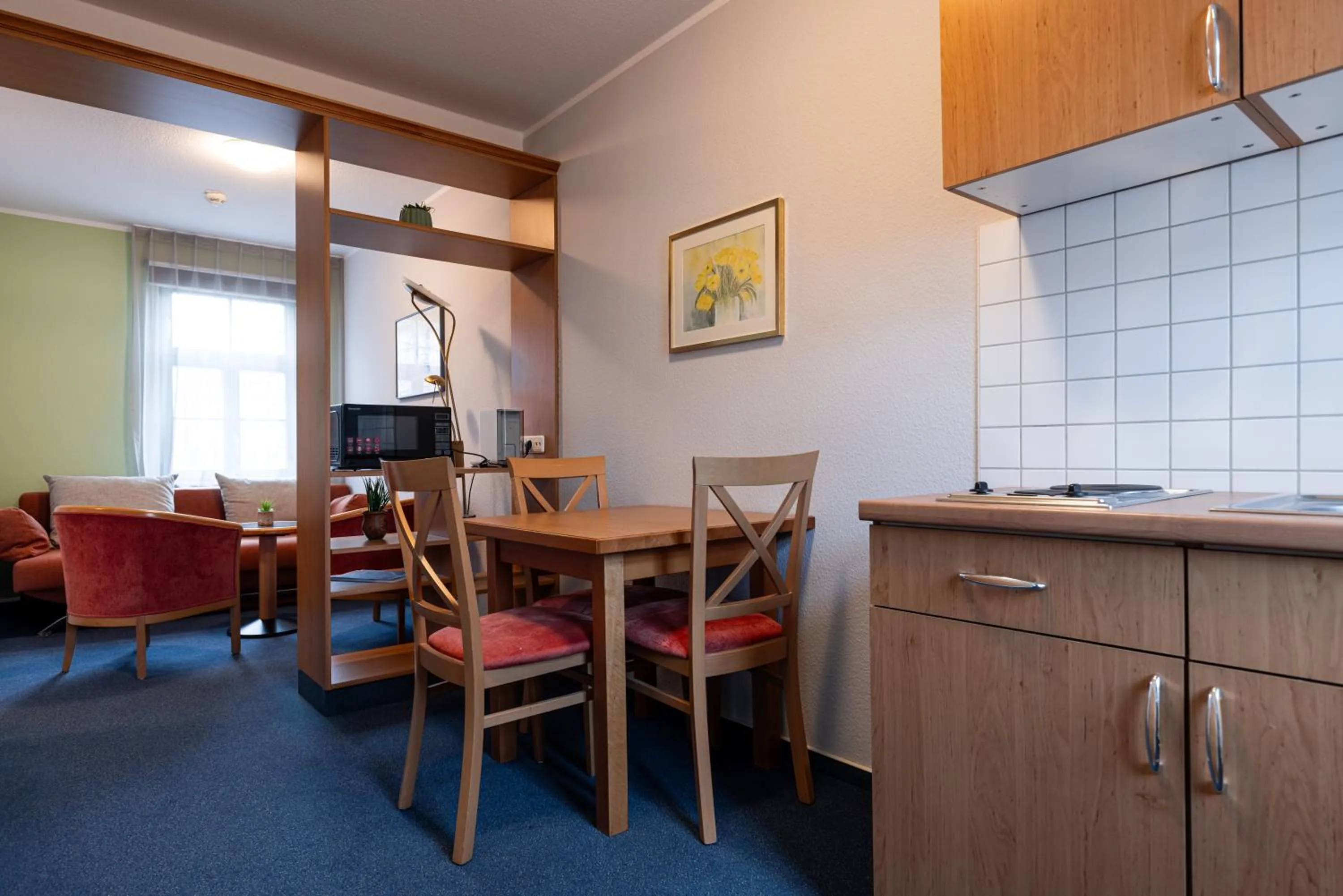 Kitchen or kitchenette in Hotel Anna Amalia