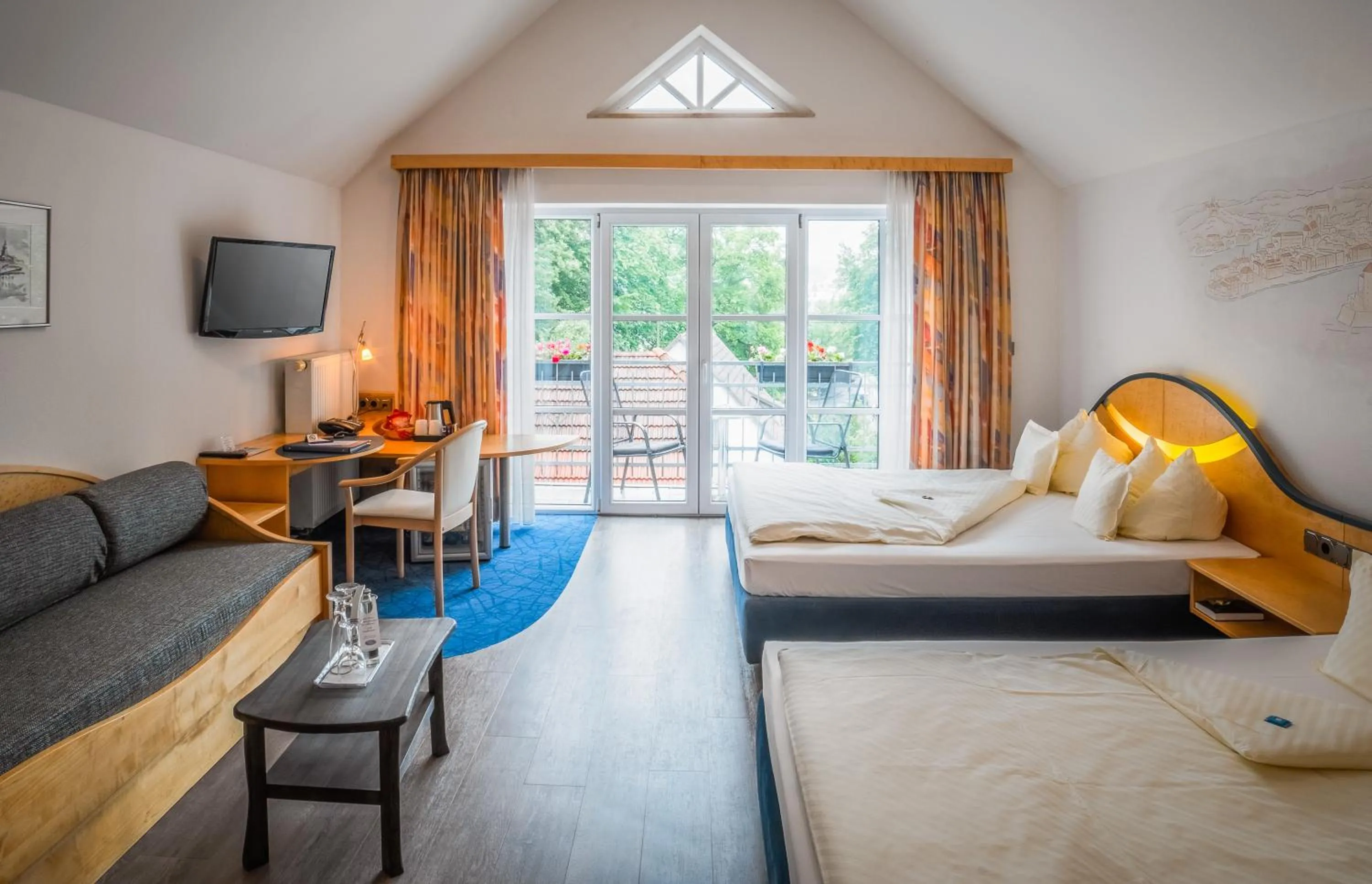 Bed in Hotel Atrium Garni