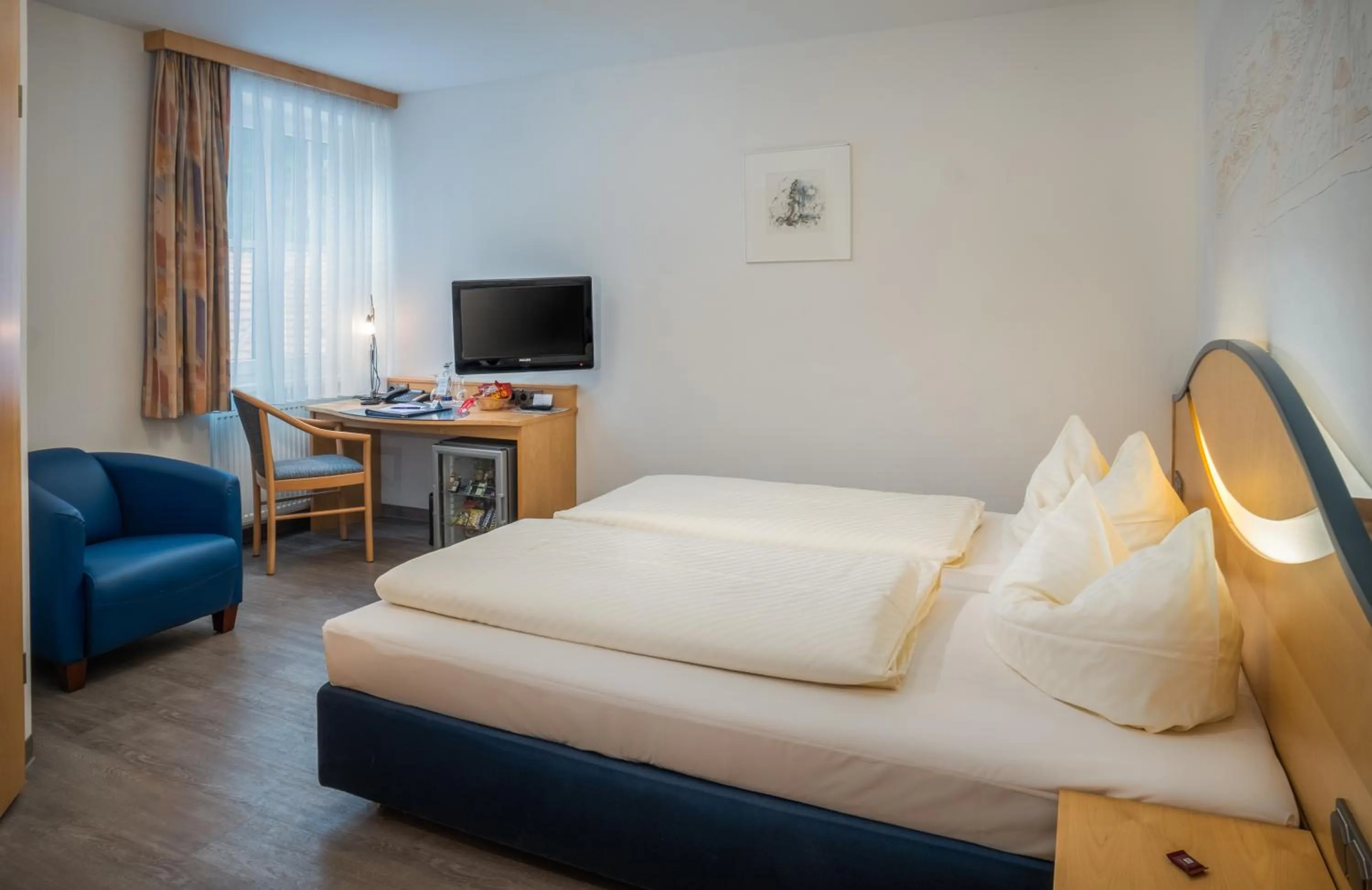 Bed in Hotel Atrium Garni