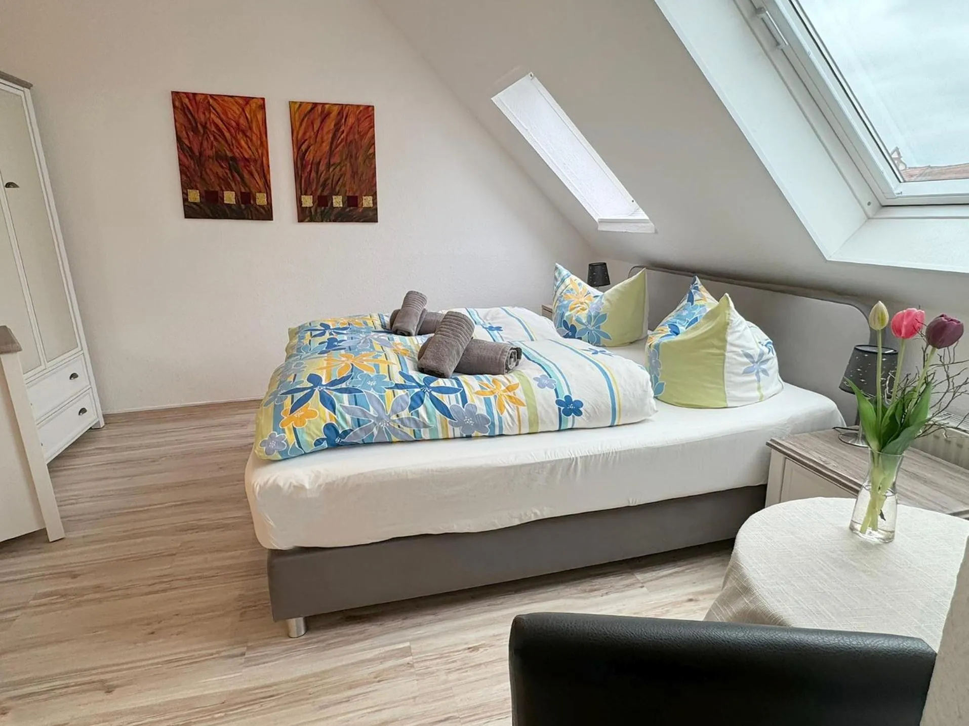 Photo of the whole room, Bed in Hotel Nordlicht