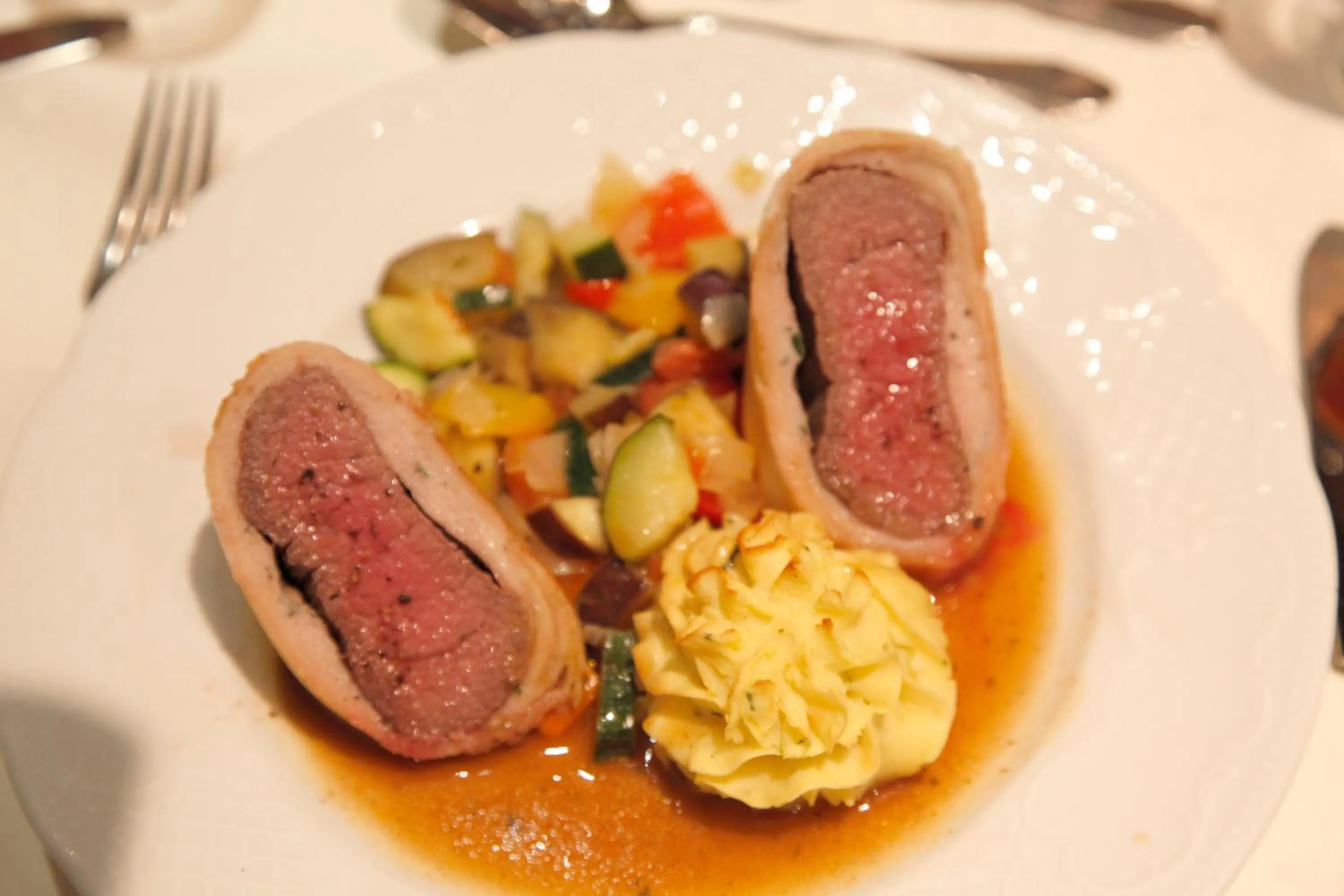 Food close-up in Hotel Hirsch