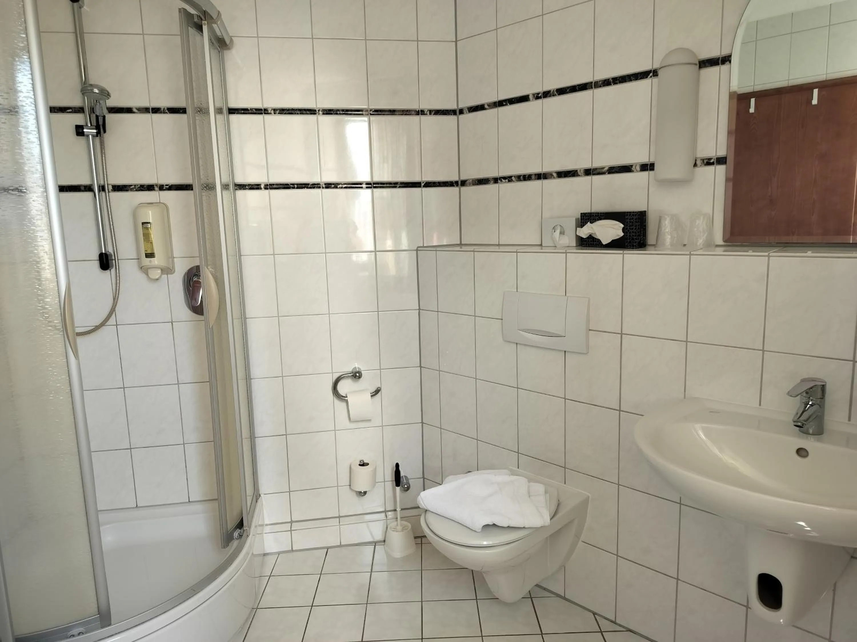 Shower in Hotel Hirsch