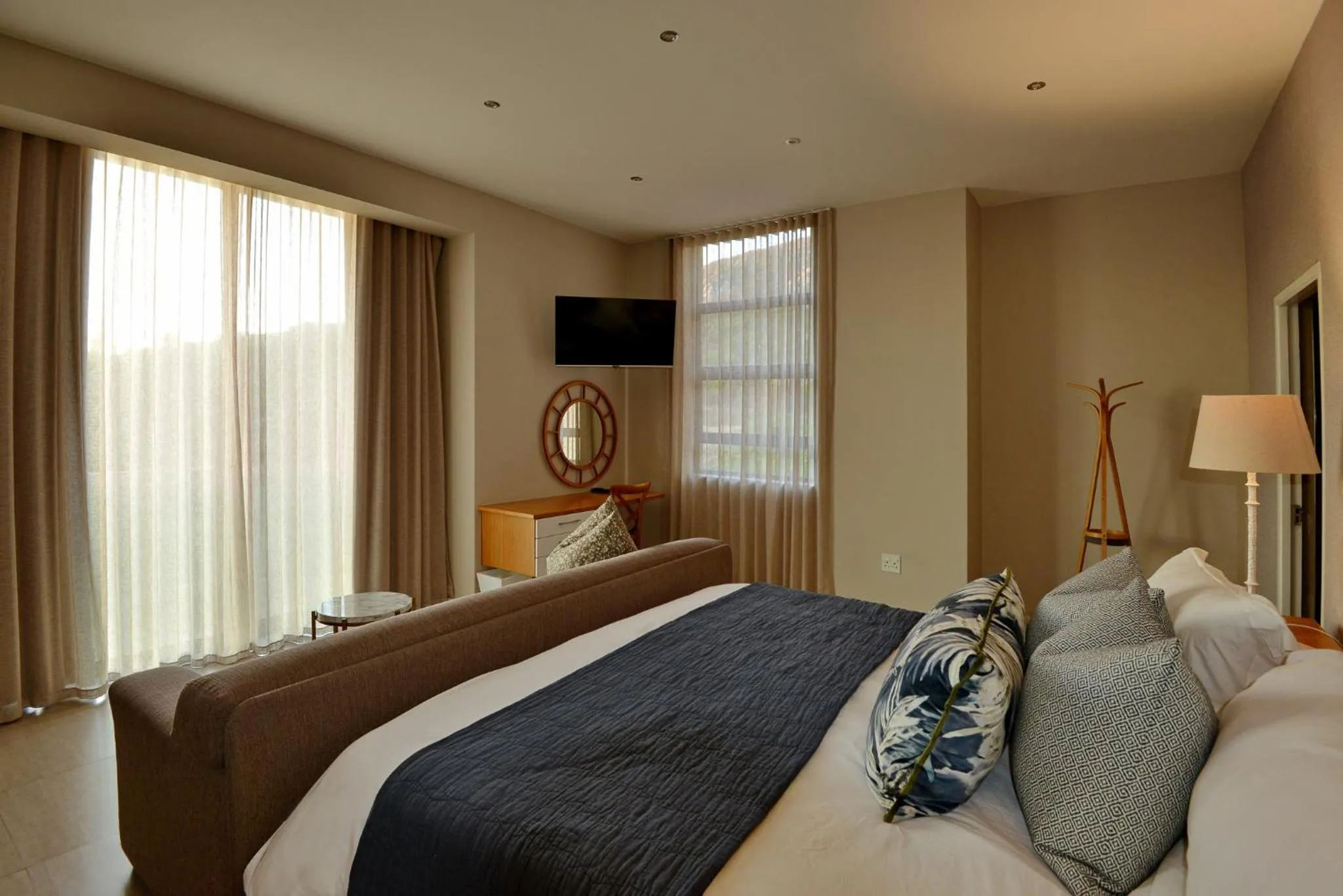 Bed in The Shark Bay Boutique Hotel & Spa