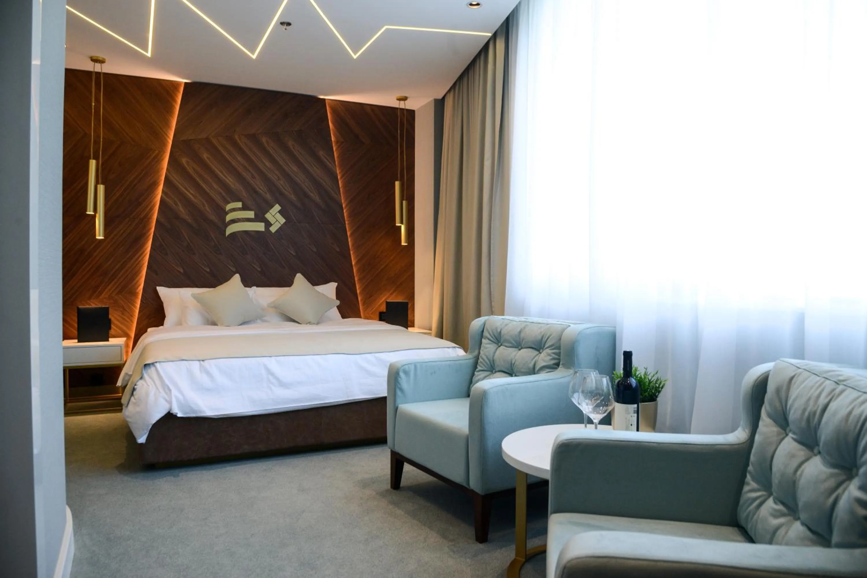 Bed in Hotel Pupin Novi Sad