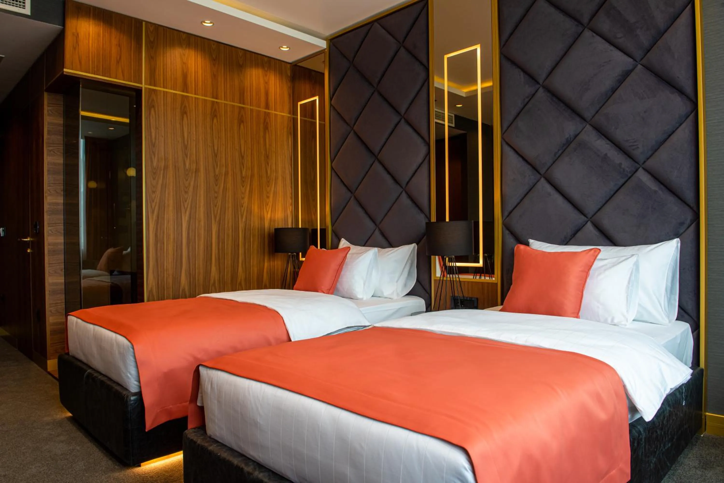 Bed in Hotel Pupin Novi Sad