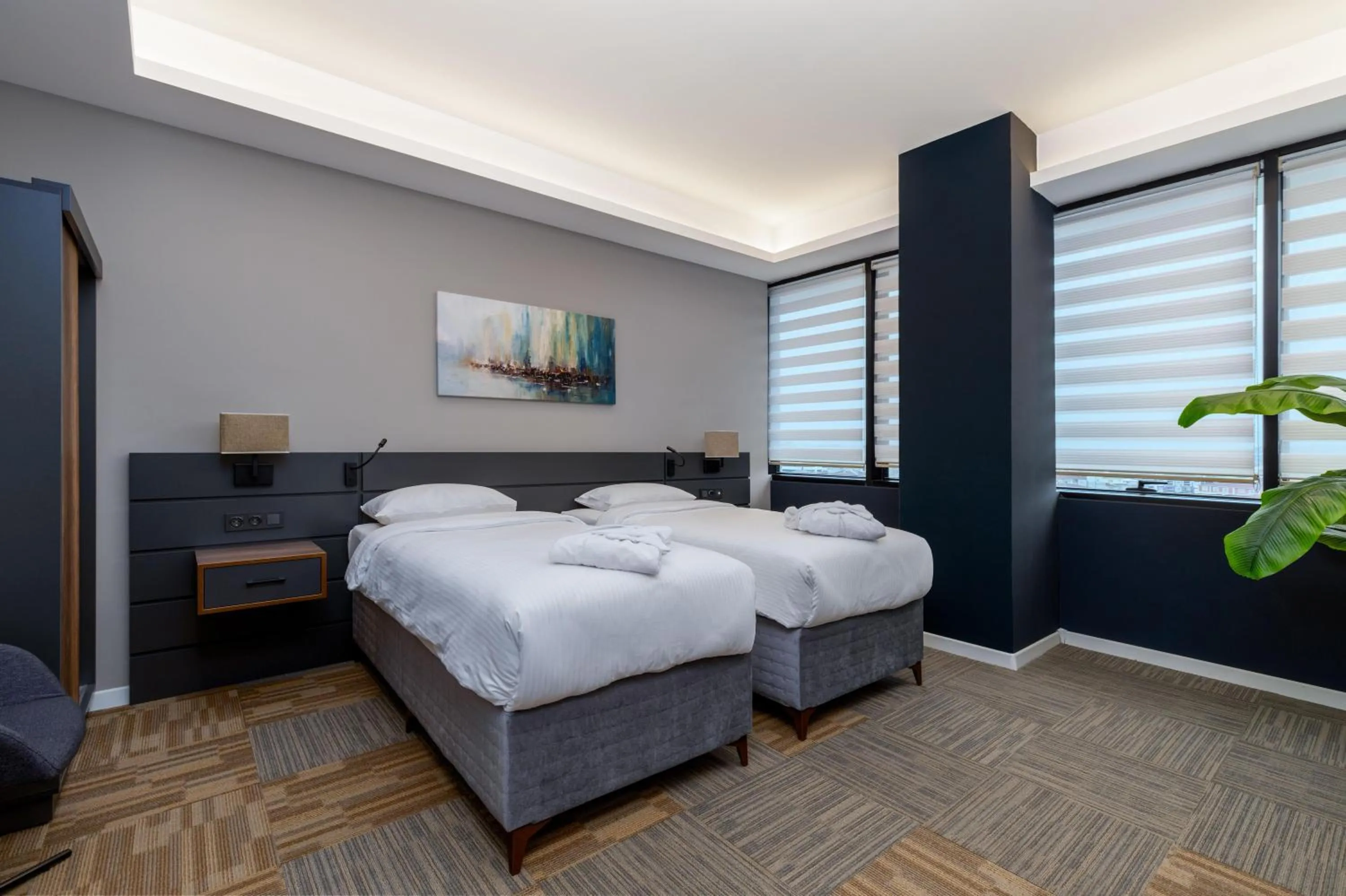 Bed in The Plaza Hotel Edirne