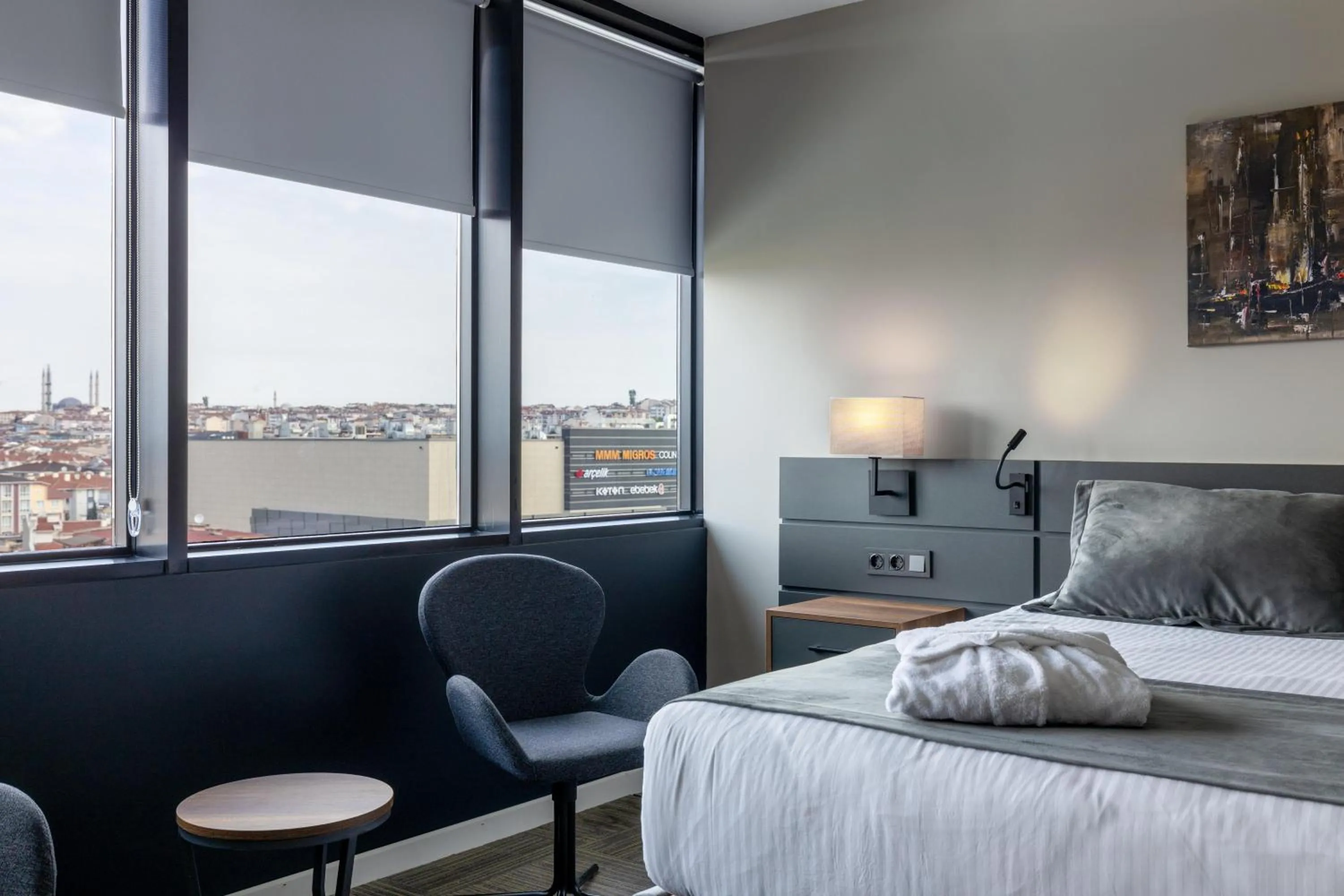 Bed in The Plaza Hotel Edirne