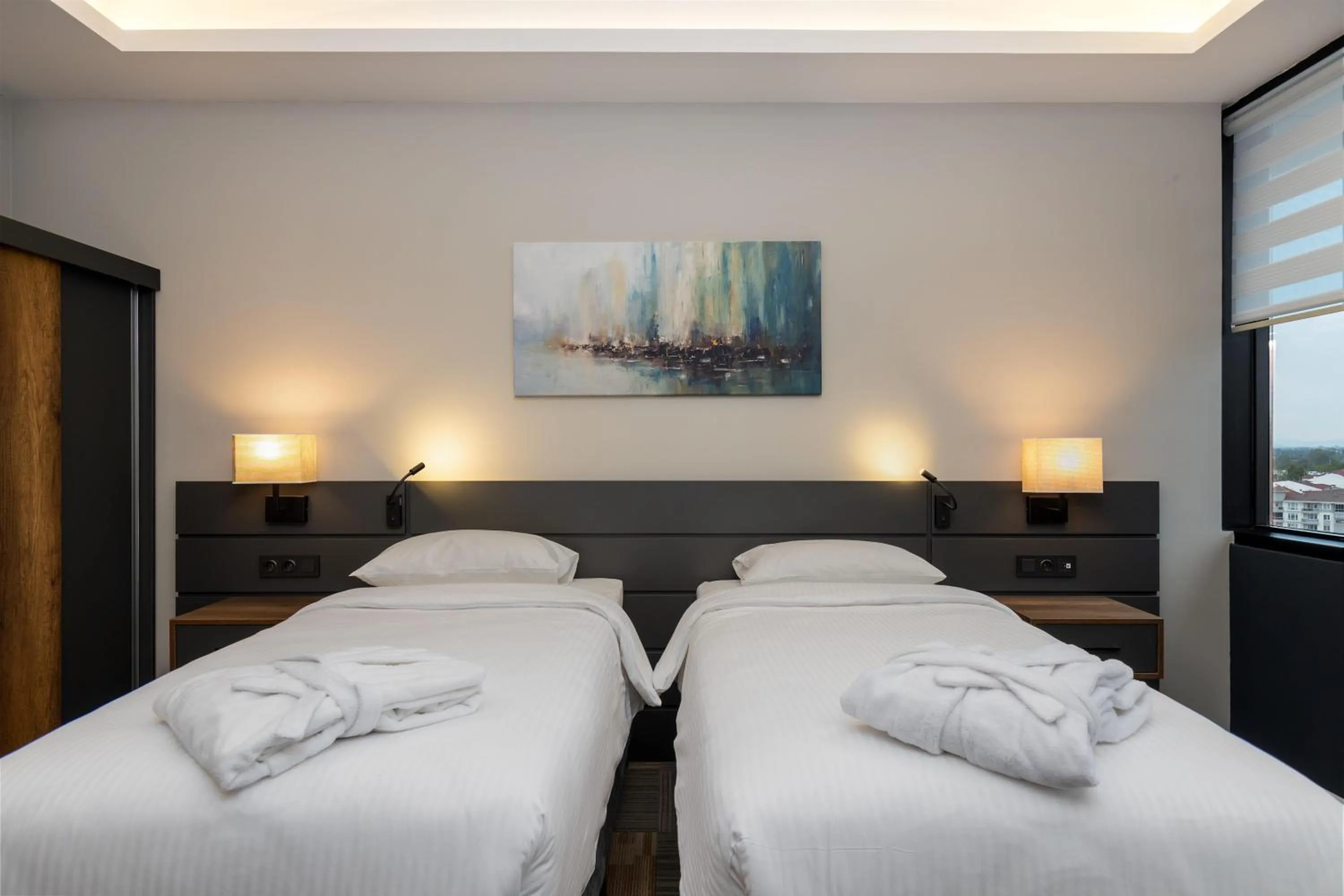 Bed in The Plaza Hotel Edirne