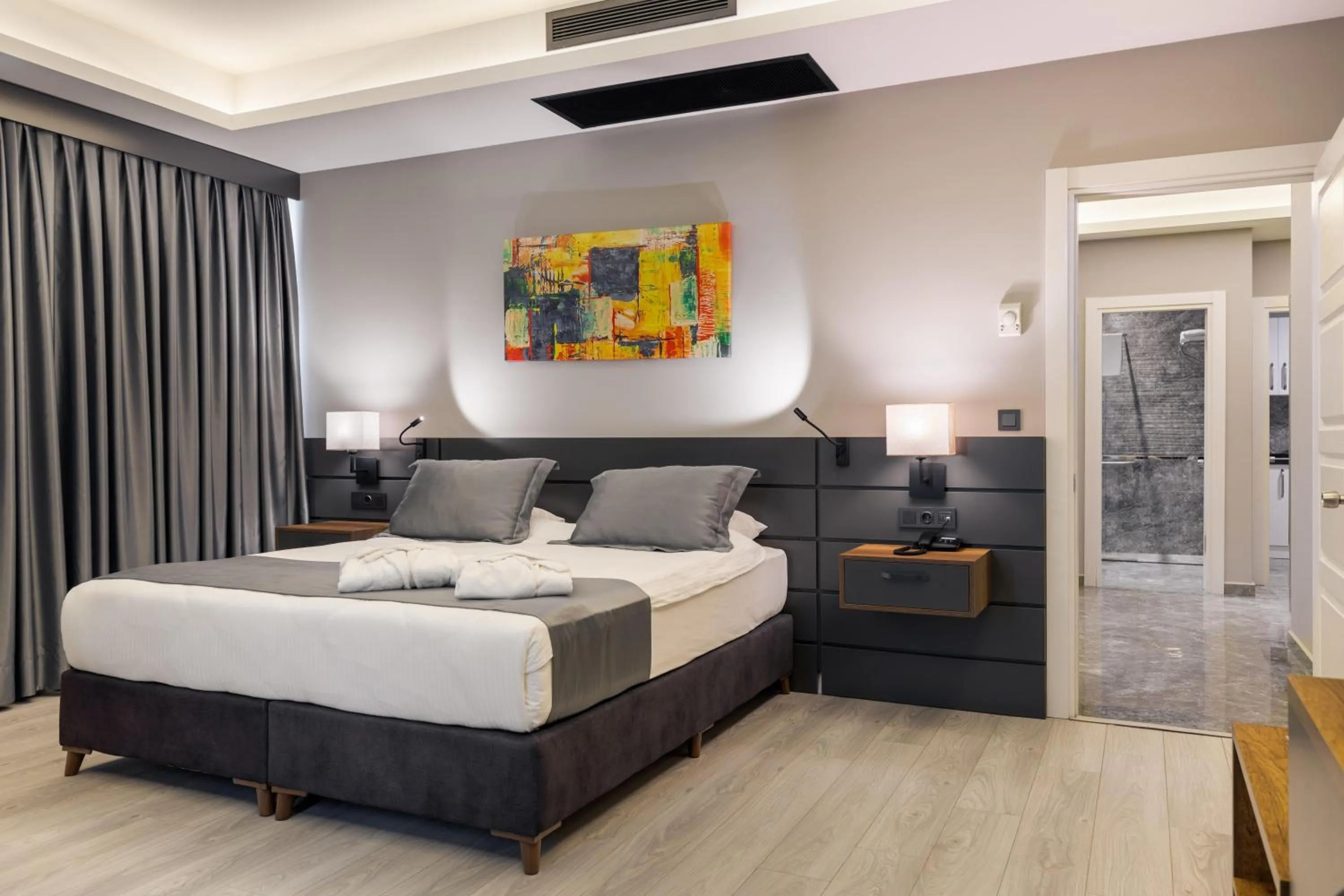 Bed in The Plaza Hotel Edirne