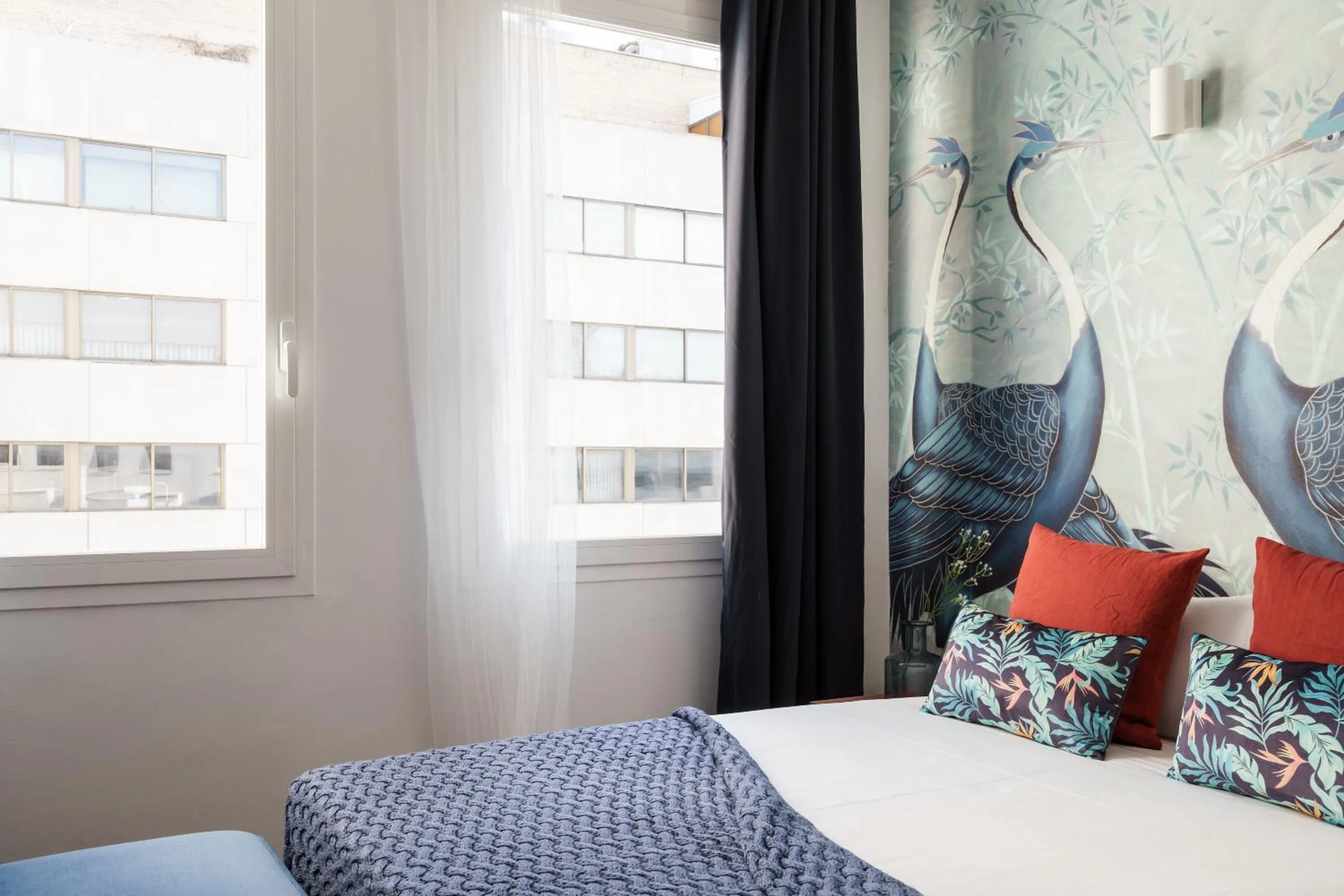 Bed in Smartr Madrid Gran Via 47