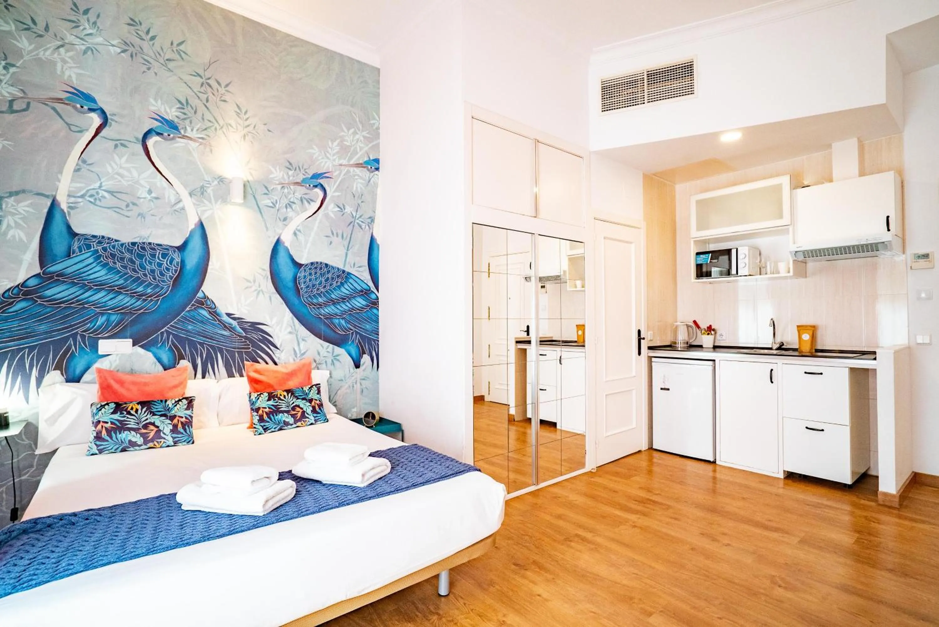 Bed in Smartr Madrid Gran Via 47