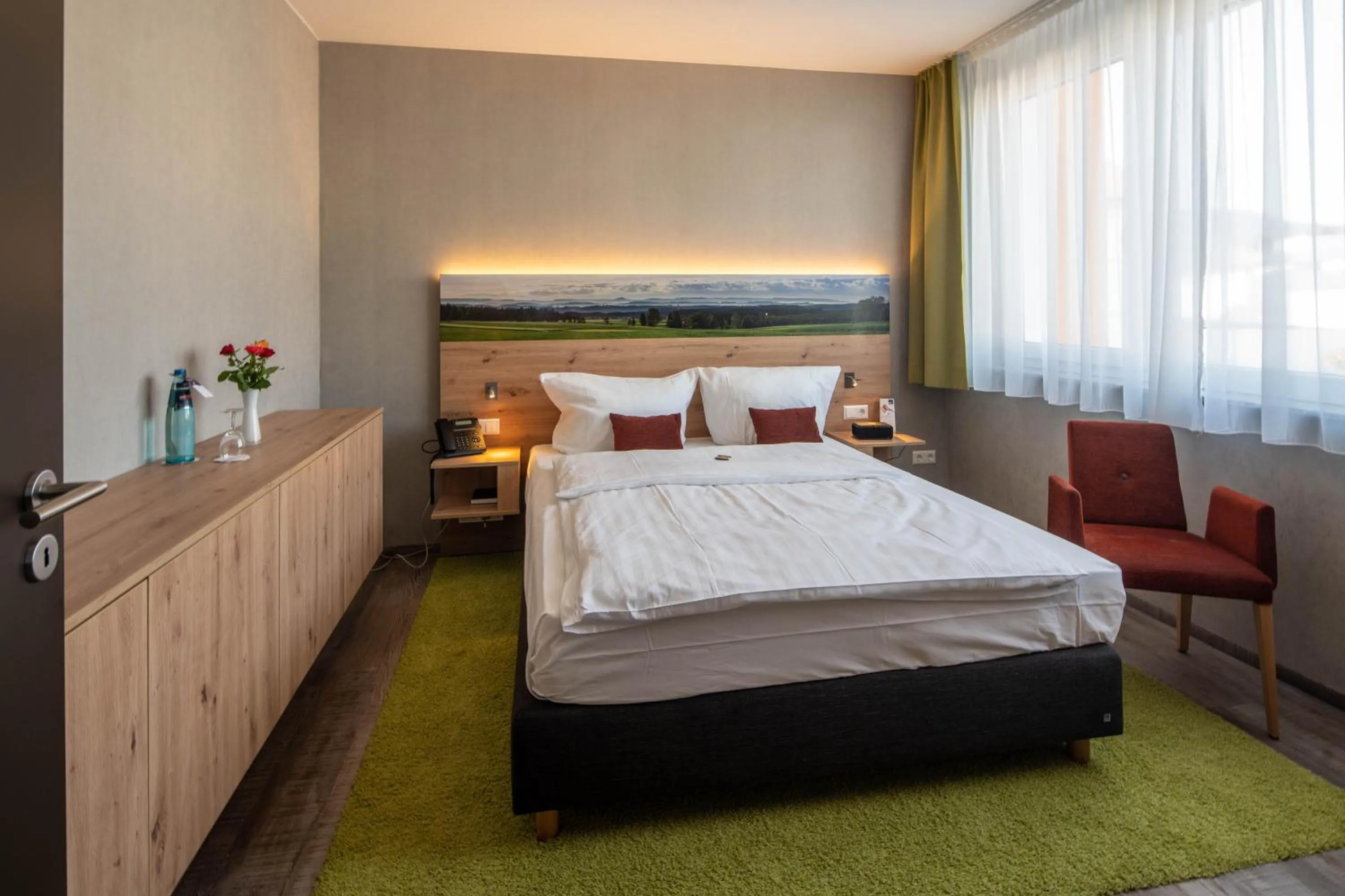 Photo of the whole room, Bed in Hotel Schlossberg Wehingen