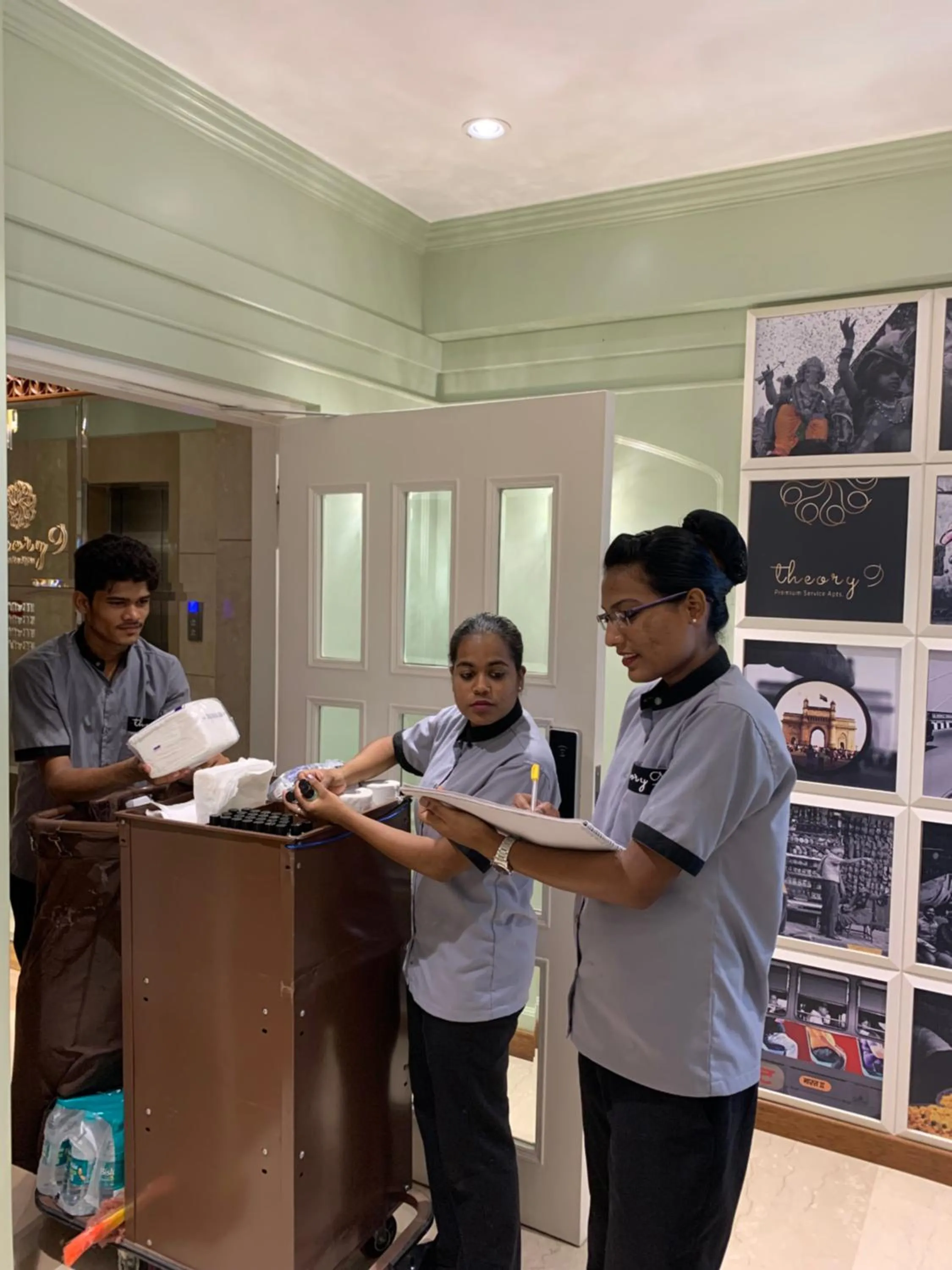 Staff in Theory9 Premium Service Apartments Bandra