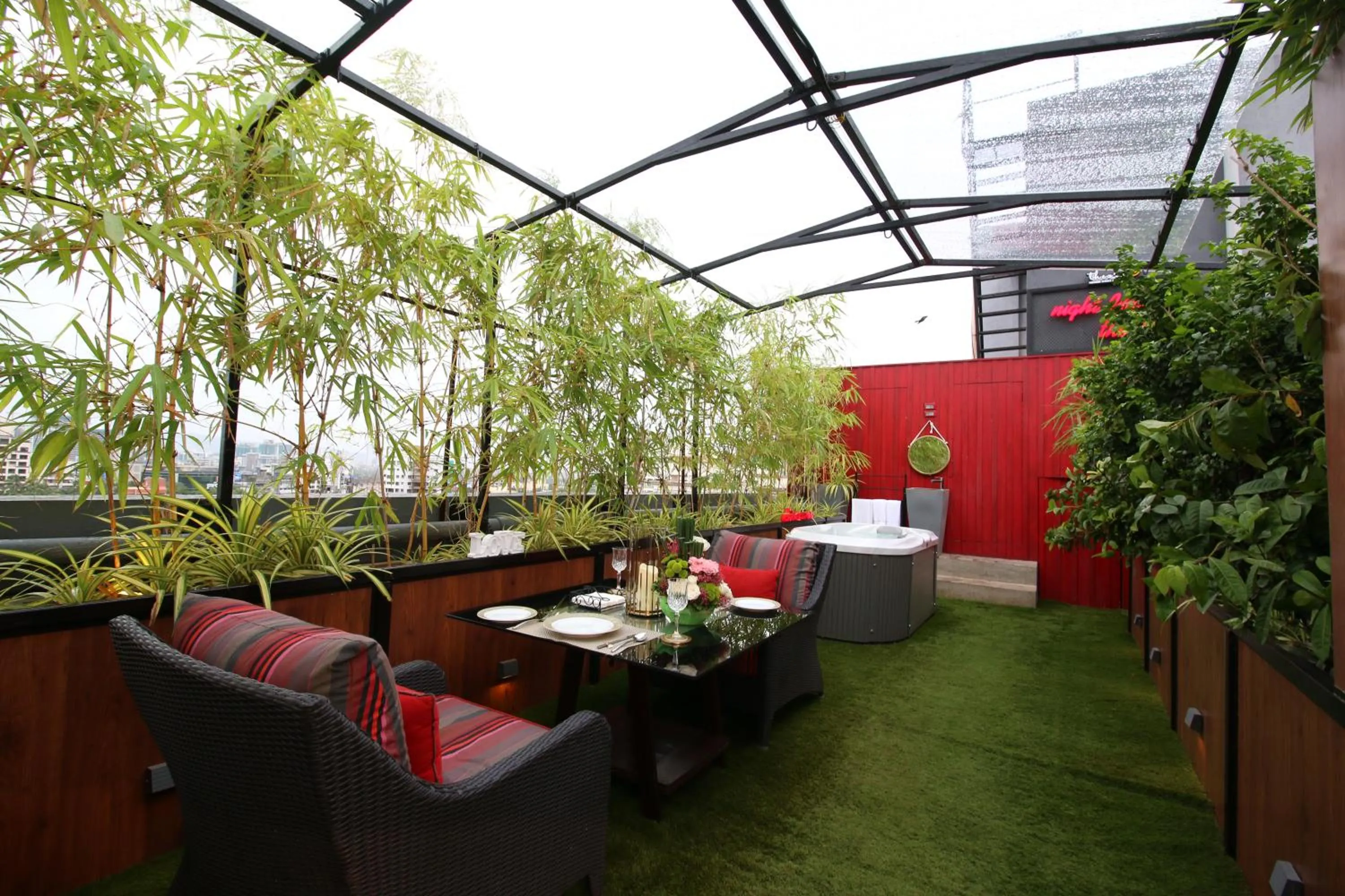 Seating area in Theory9 Premium Service Apartments Bandra