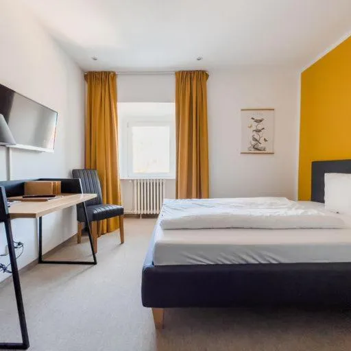 Bedroom, Bed in Hotel Trabener Hof