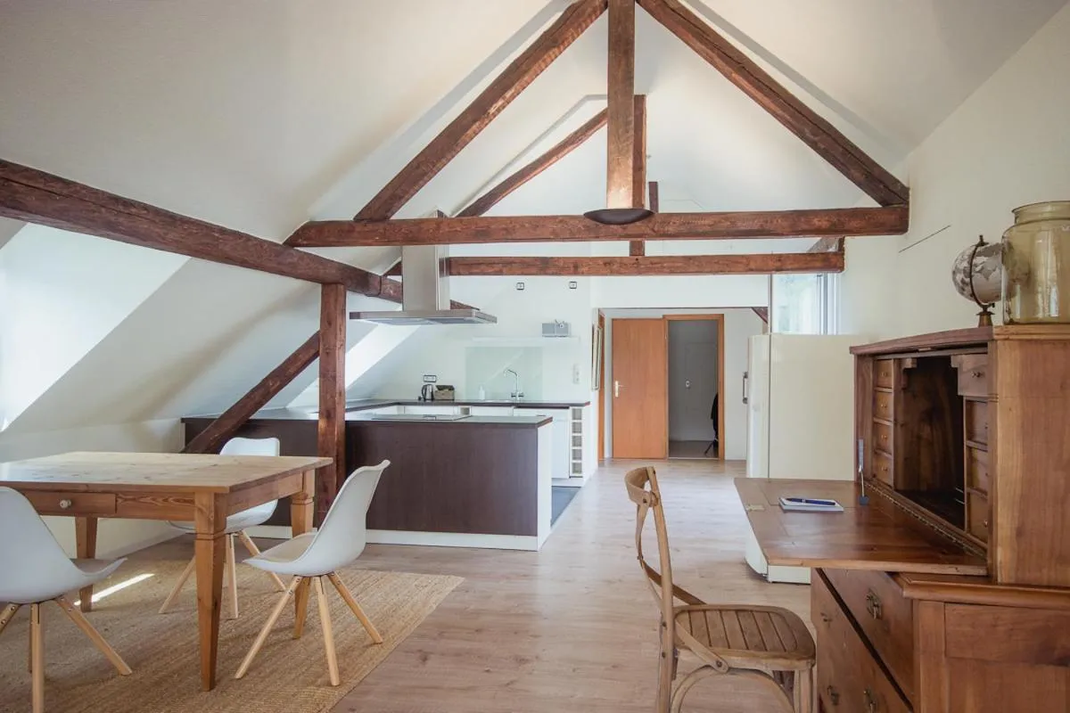 Kitchen or kitchenette in Hotel Trabener Hof