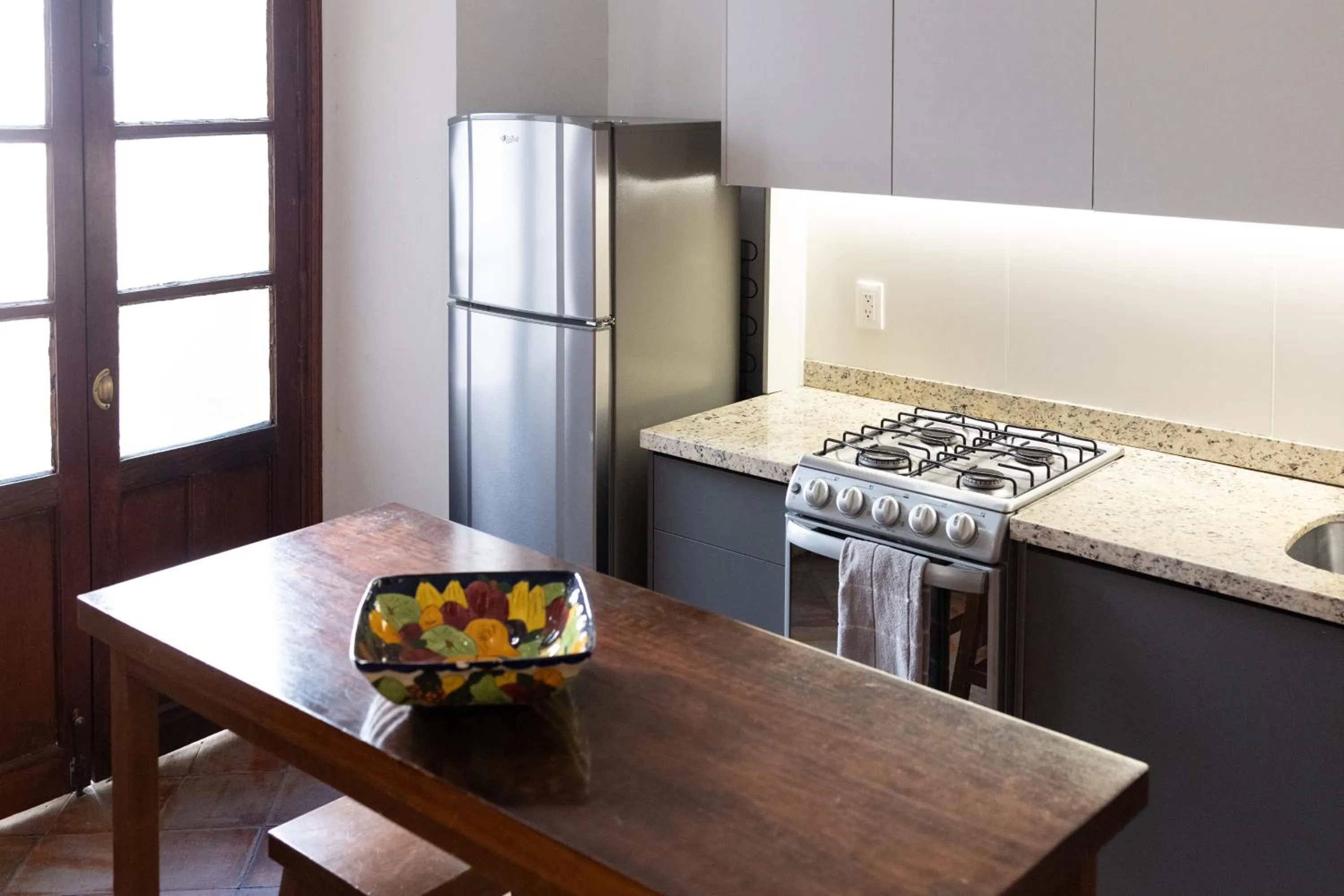 Communal kitchen in Casa Araiza