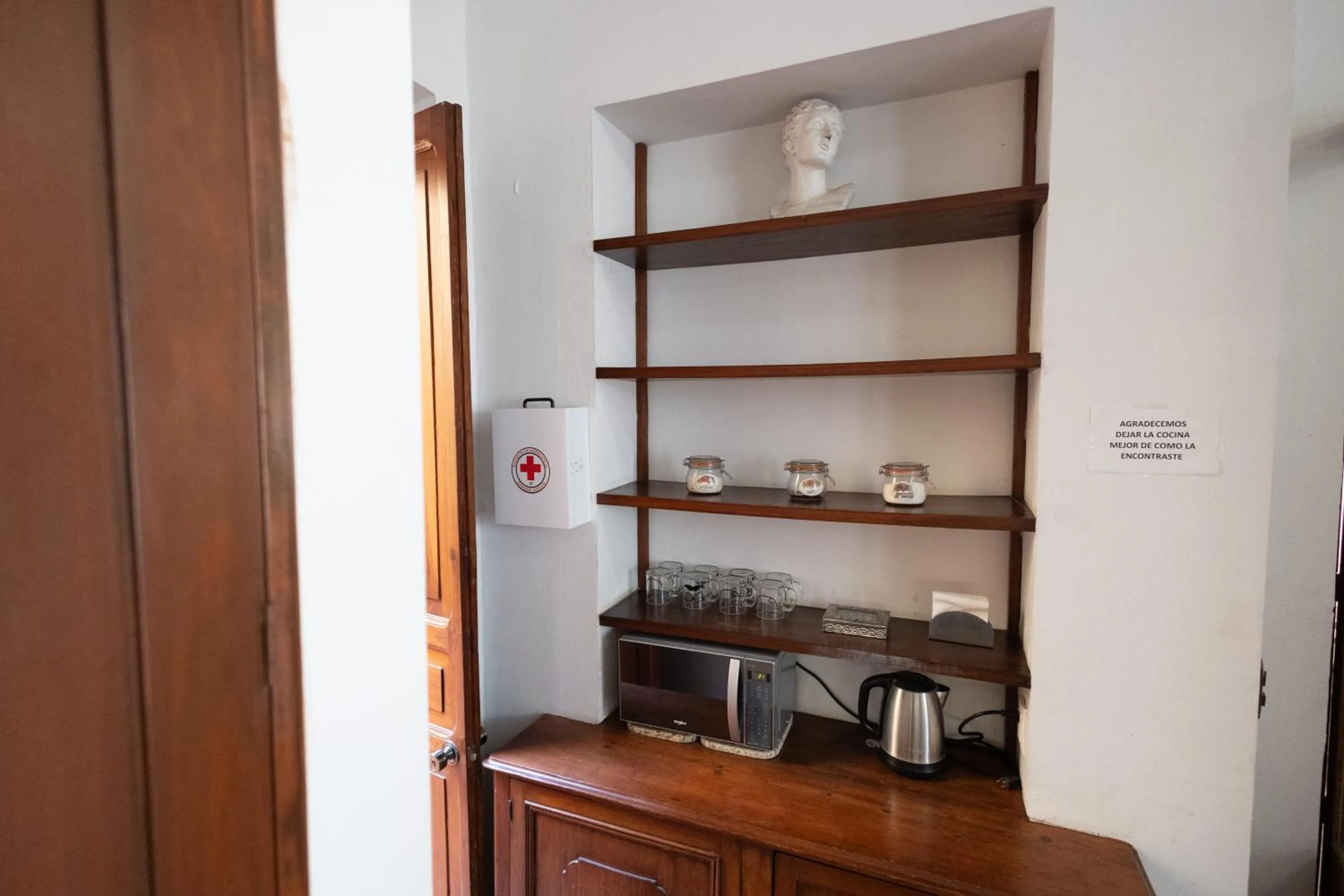 Communal kitchen in Casa Araiza