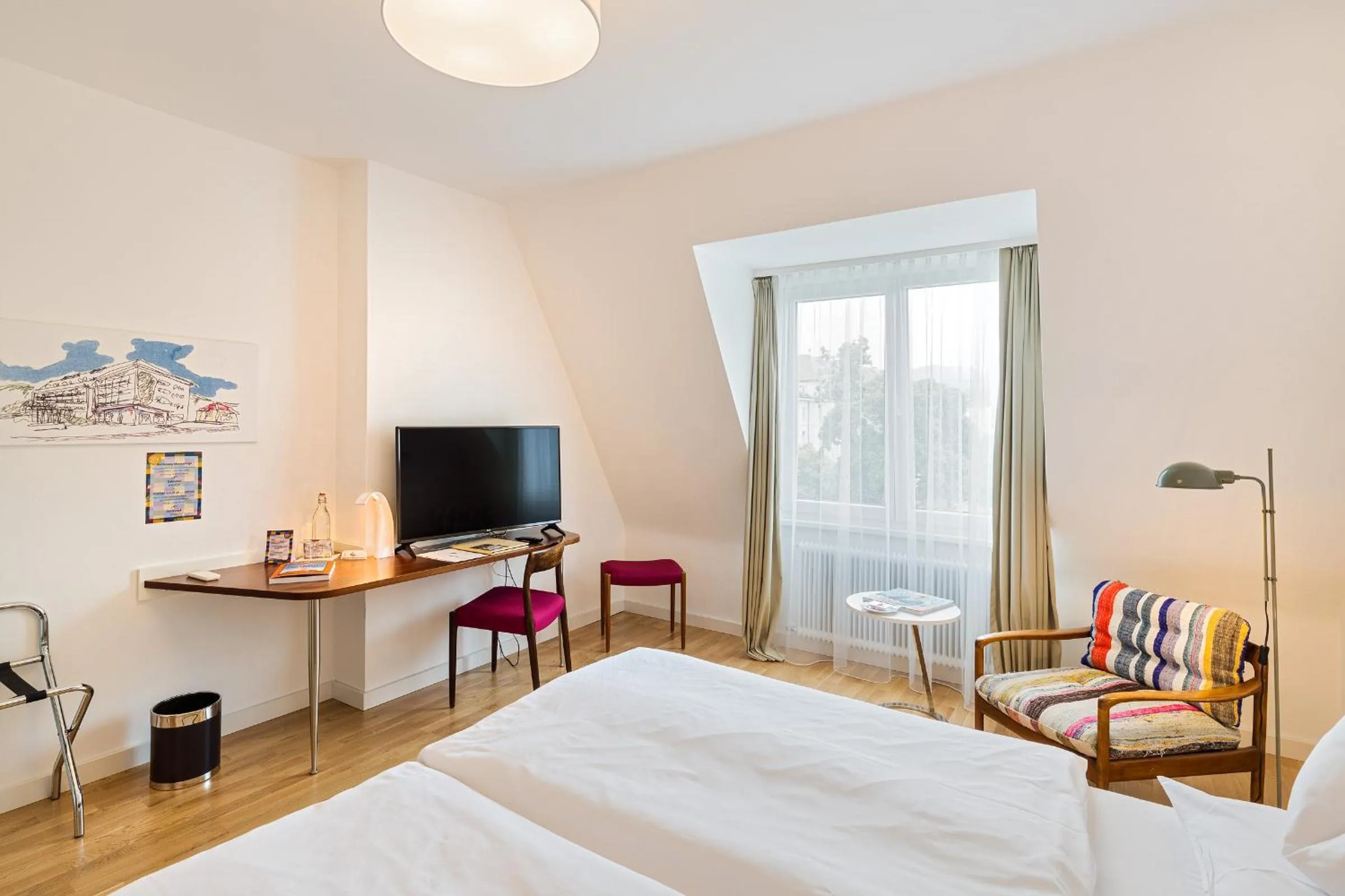 Bed in At the Park Hotel