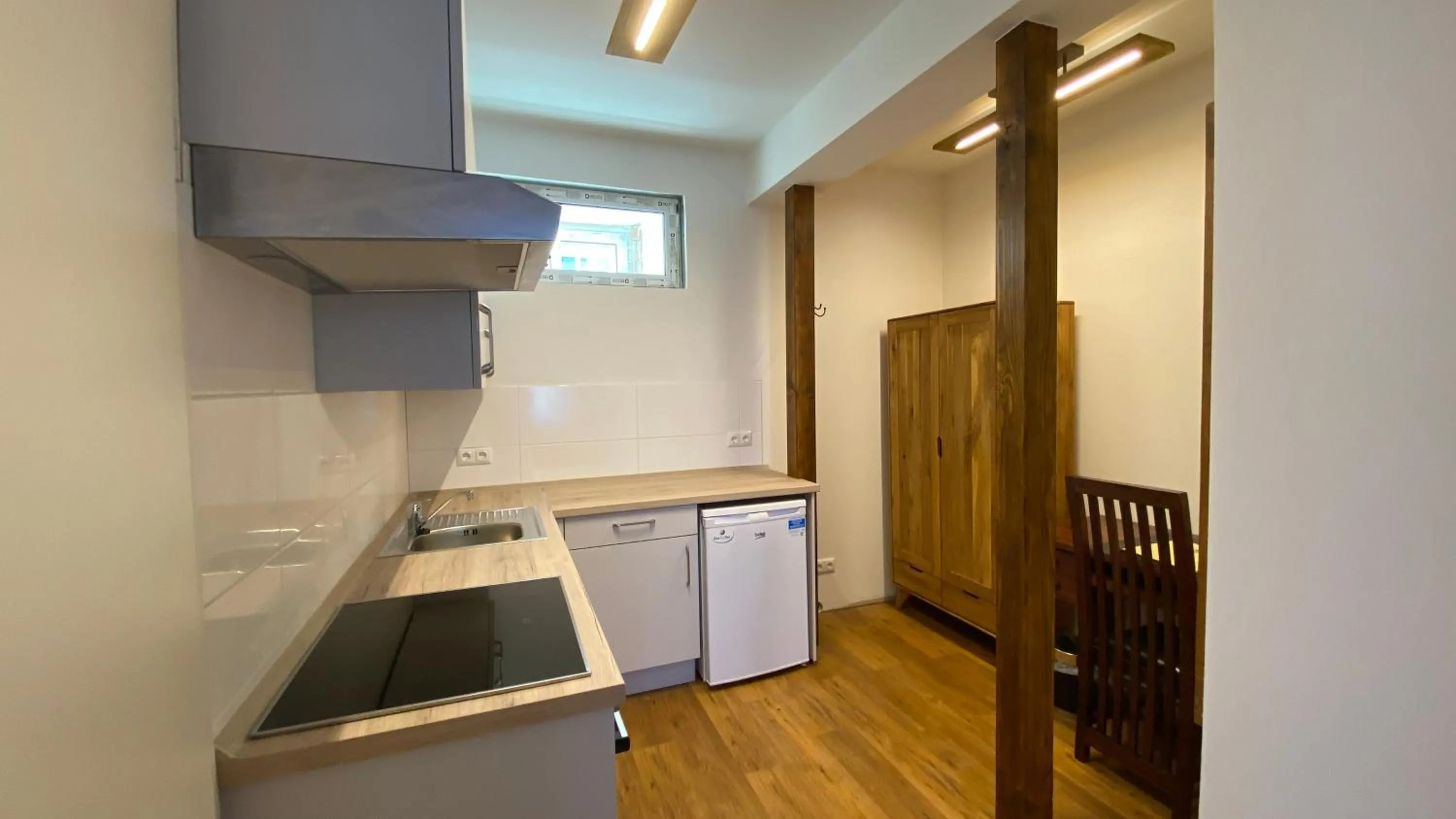 Kitchen or kitchenette in Hotel Elefant