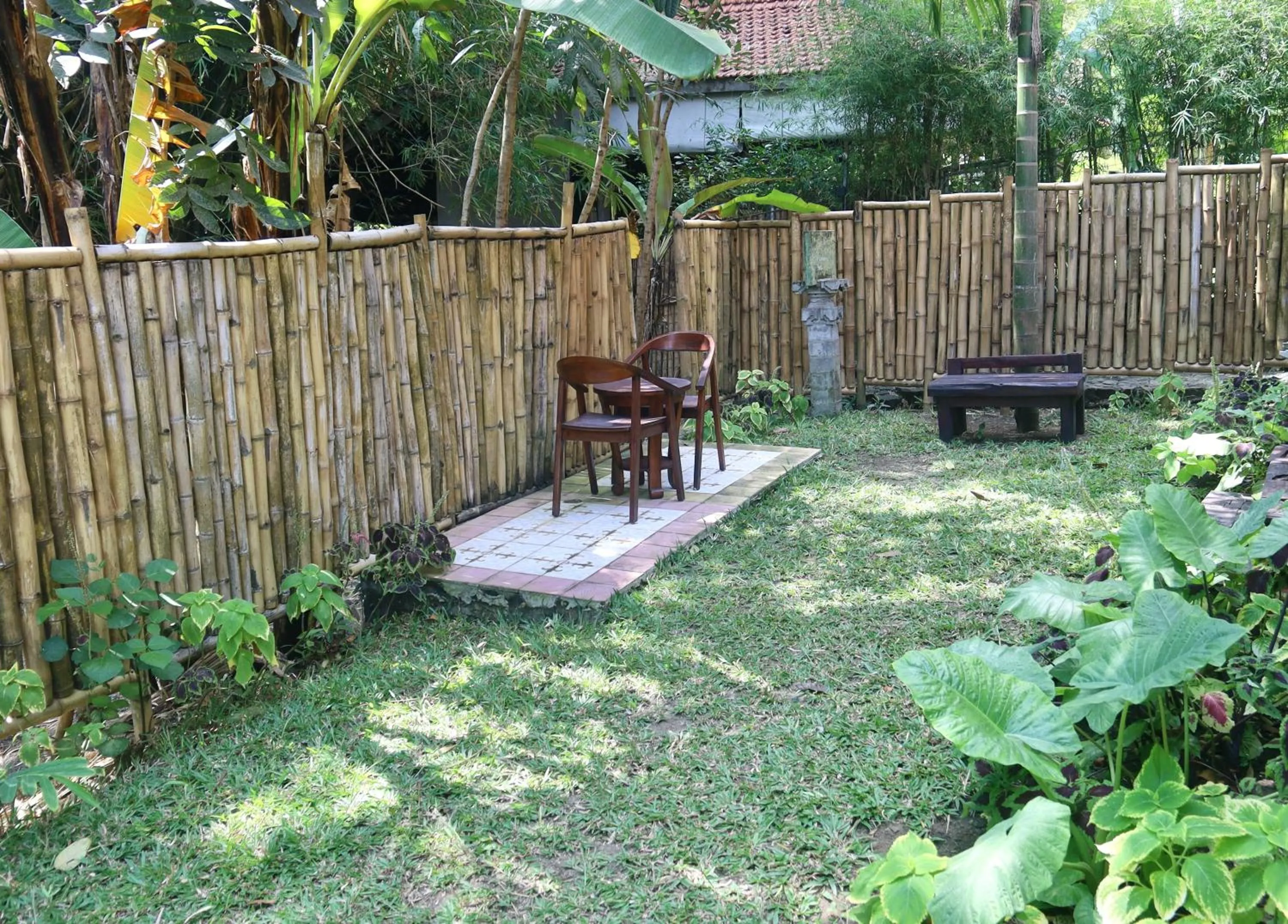 Patio in Ubuntu Bali Eco Yoga Retreat - CANGGU