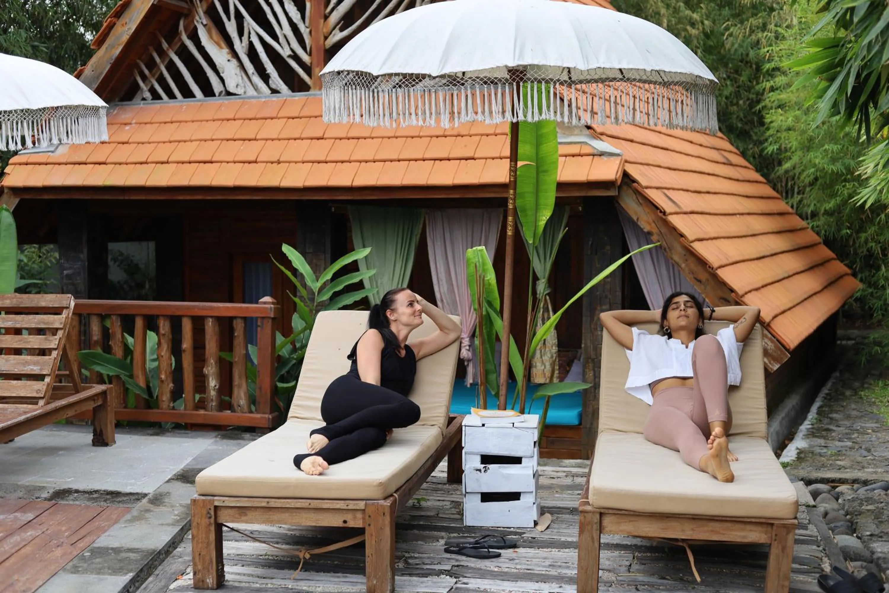 Swimming pool in Ubuntu Bali Eco Yoga Retreat - CANGGU