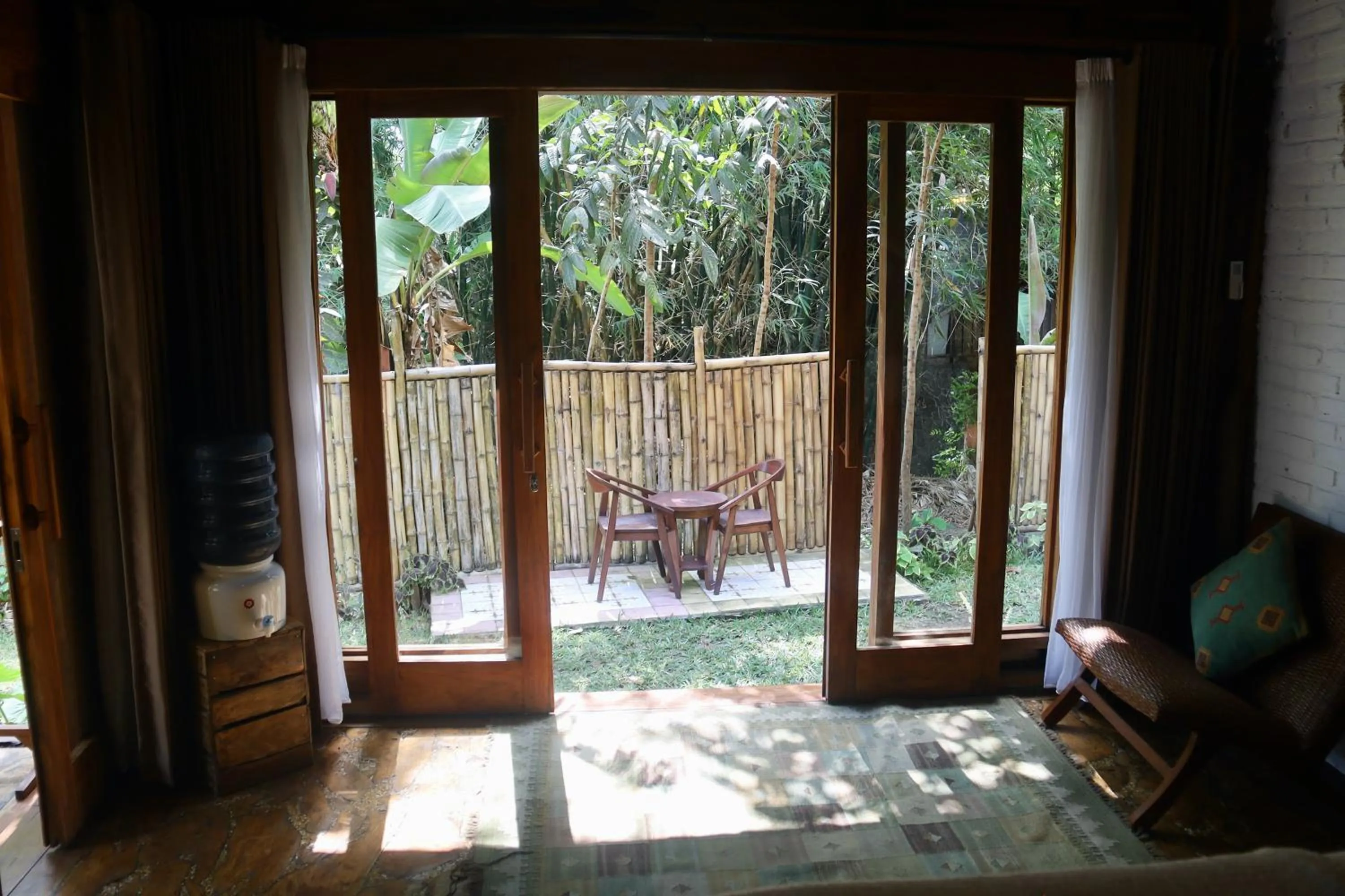Patio in Ubuntu Bali Eco Yoga Retreat - CANGGU