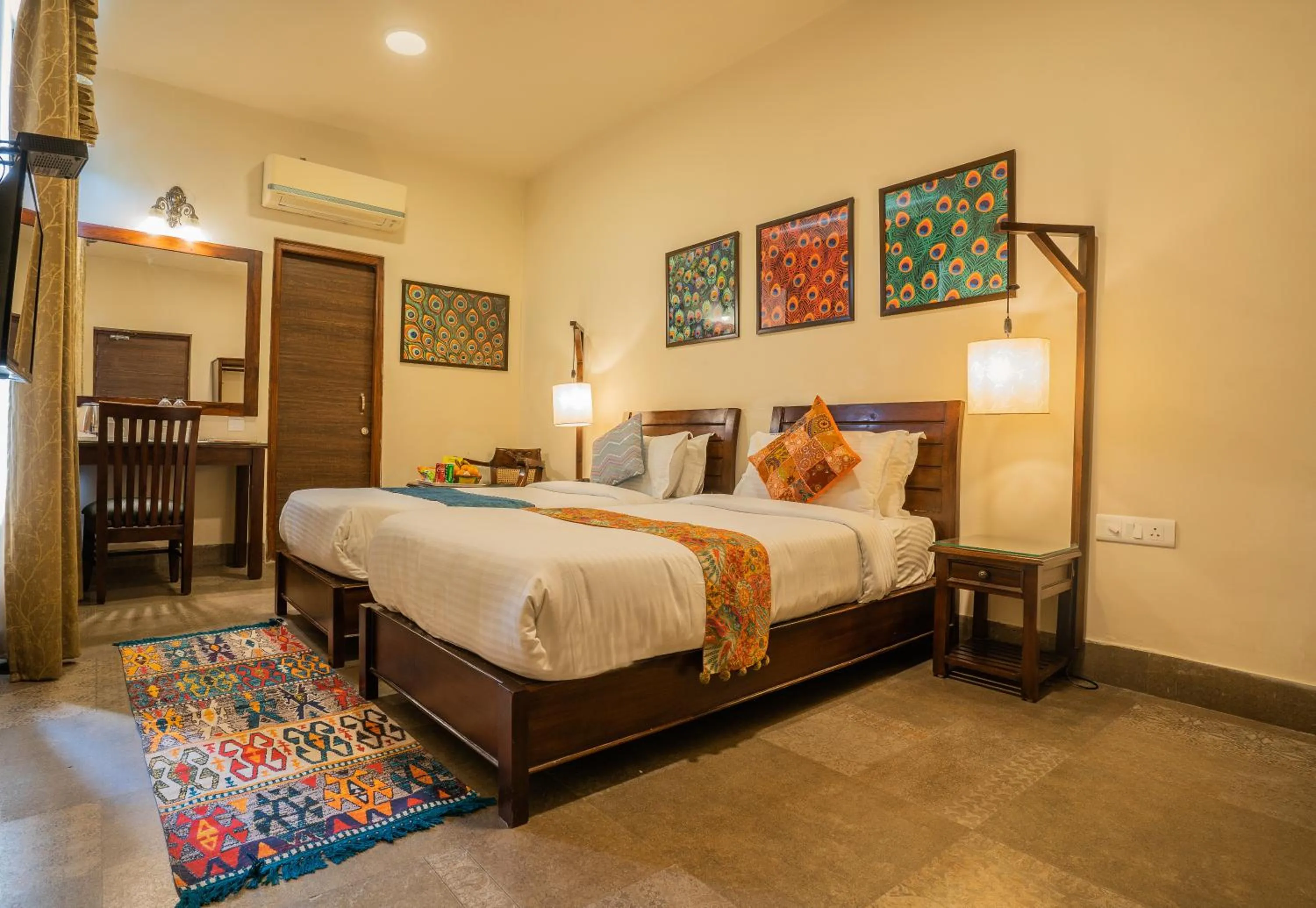 Photo of the whole room, Bed in Tripli Hotels Shambhu Villas